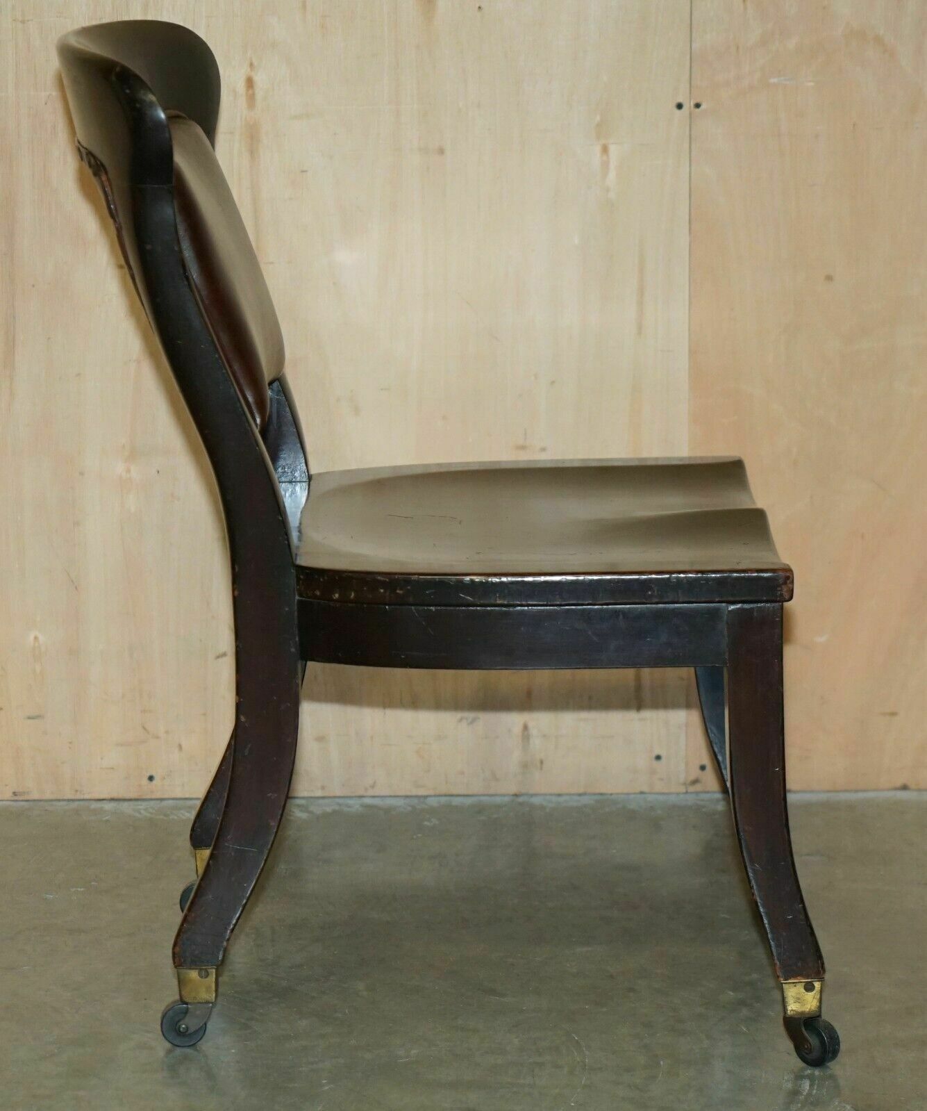 photo vintage Ten Antique Holland & Son's Dining Chairs From The British Museum Reading Room