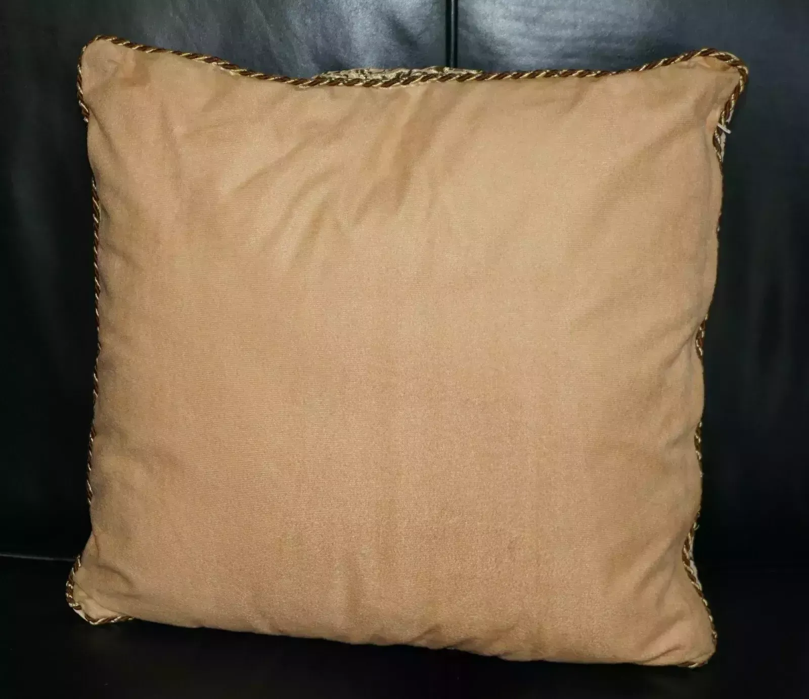 photo for sale Pair Of Decorative Folded Floral Sofa Armchair Cushions Embroidered Upholstery
