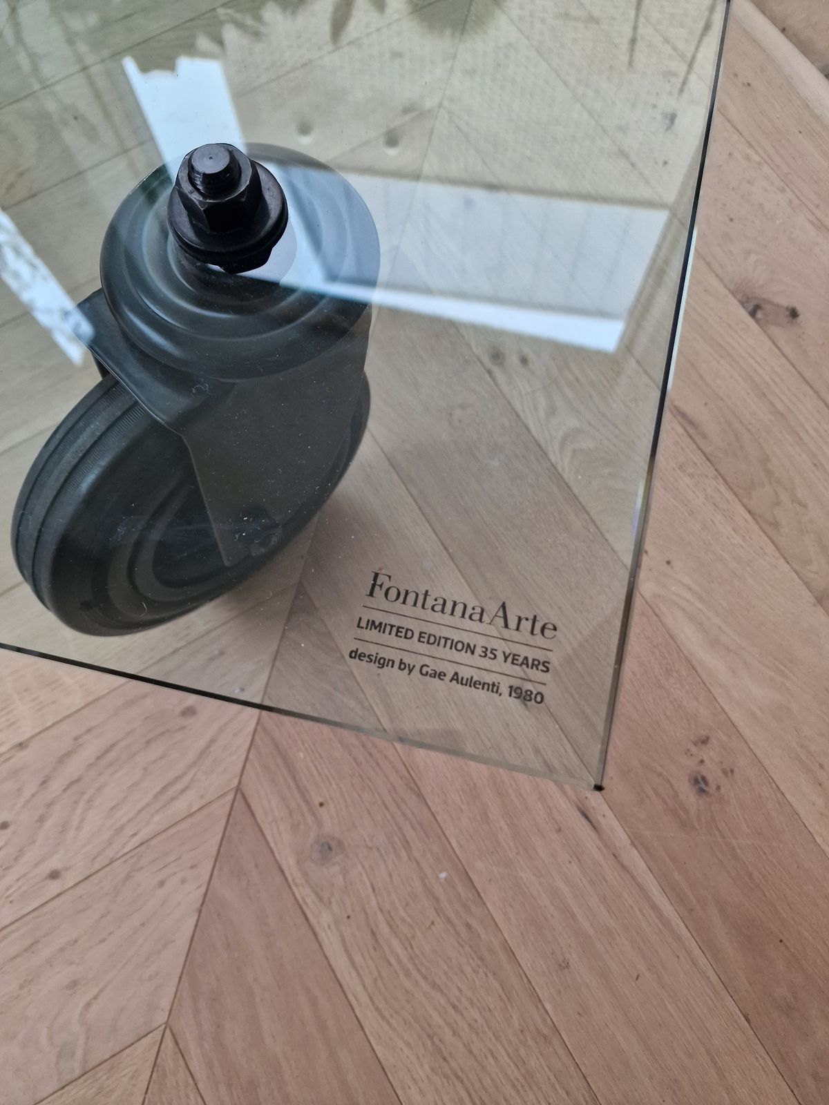 Limited Edition Fontana Arte Glass Table Designed By Gae Aulenti 1980 photo furniture