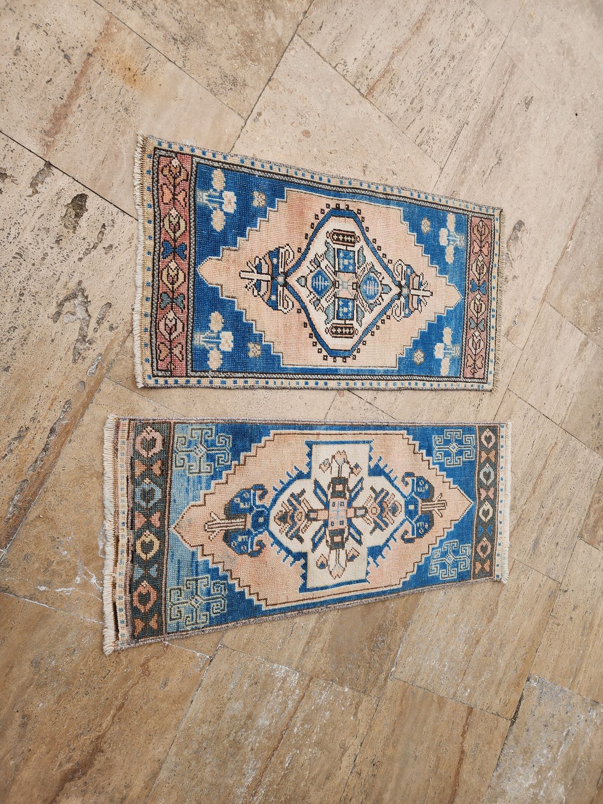 1970s Hand Knotted Small Turkish Rug   A Pair photo 375.0