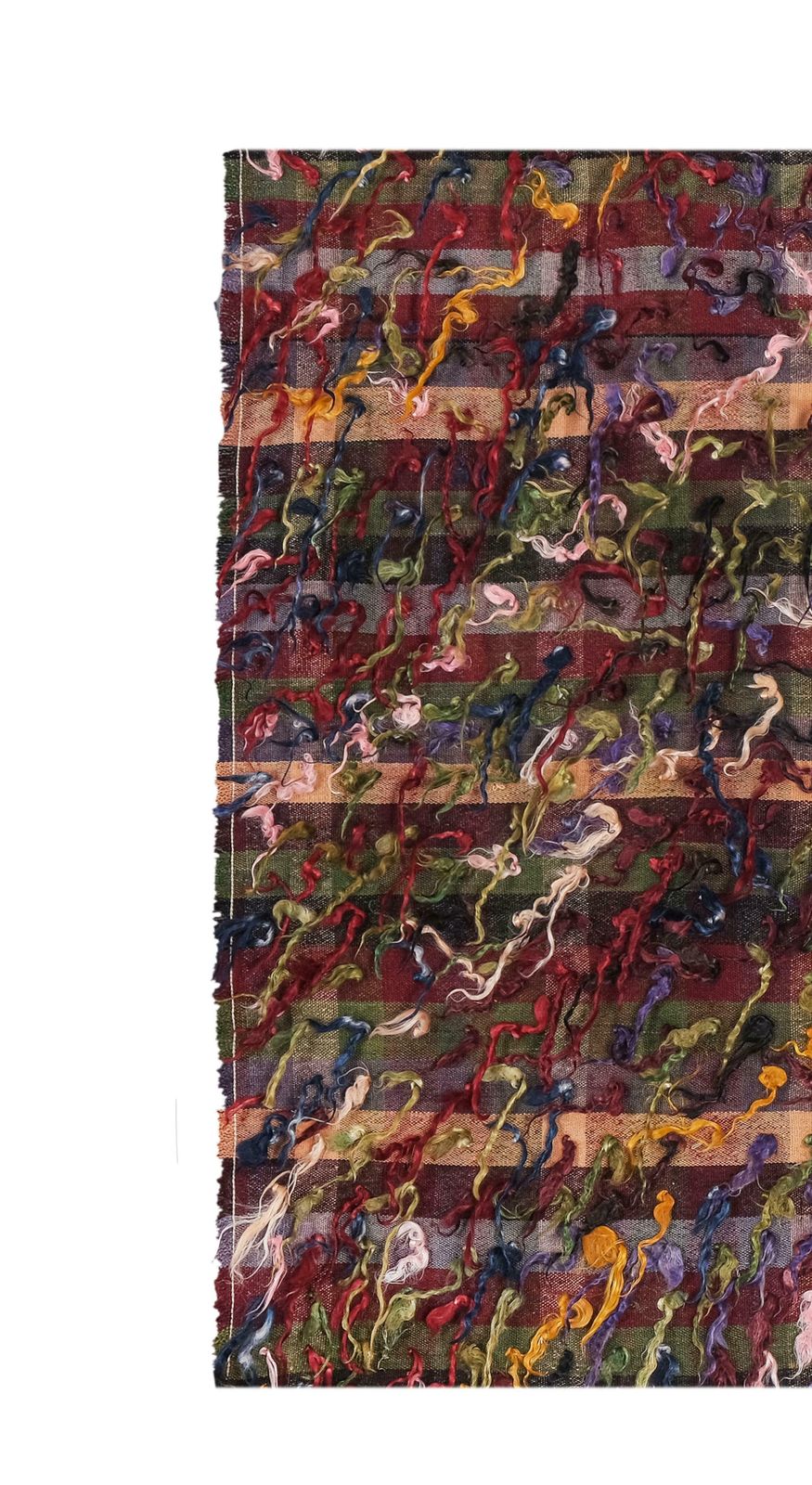 1960s Colorful Turkish Kilim Rug With Tulu Pattern 3'12'' X 4'10'' photo for sale