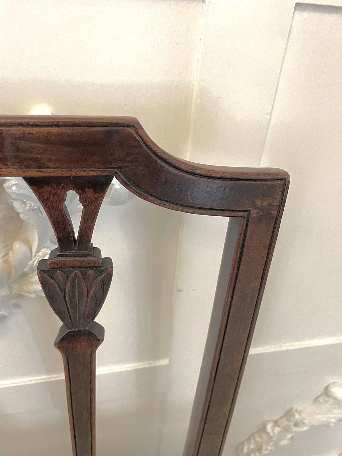 Fine Set Of 8 Antique 18th Century Mahogany Dining Chairs photo for sale