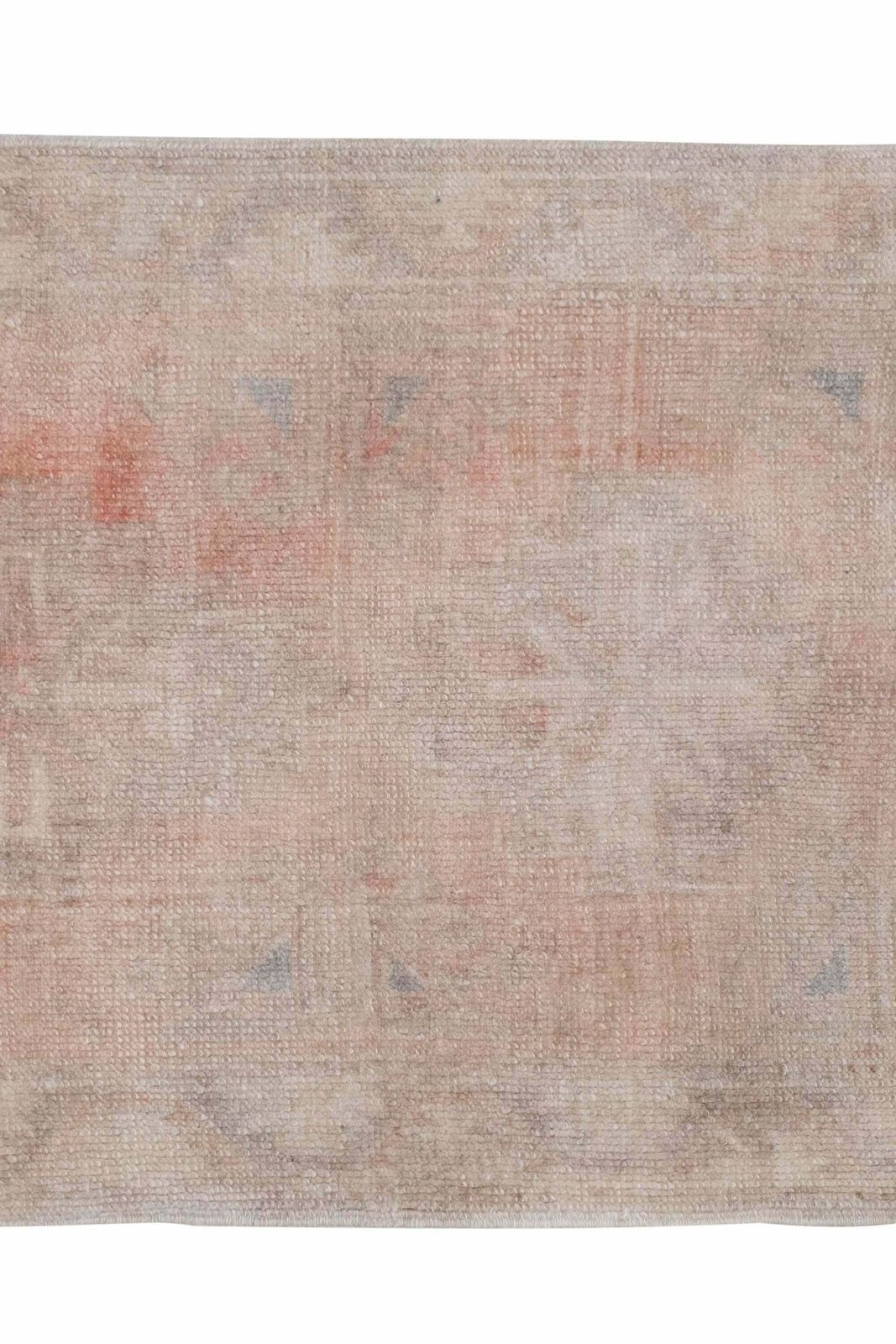 Small Kurdish Rug Distressed Low Pile Yastik Mat Faded Colors Rug 1'9" X 2'12" photo Textiles