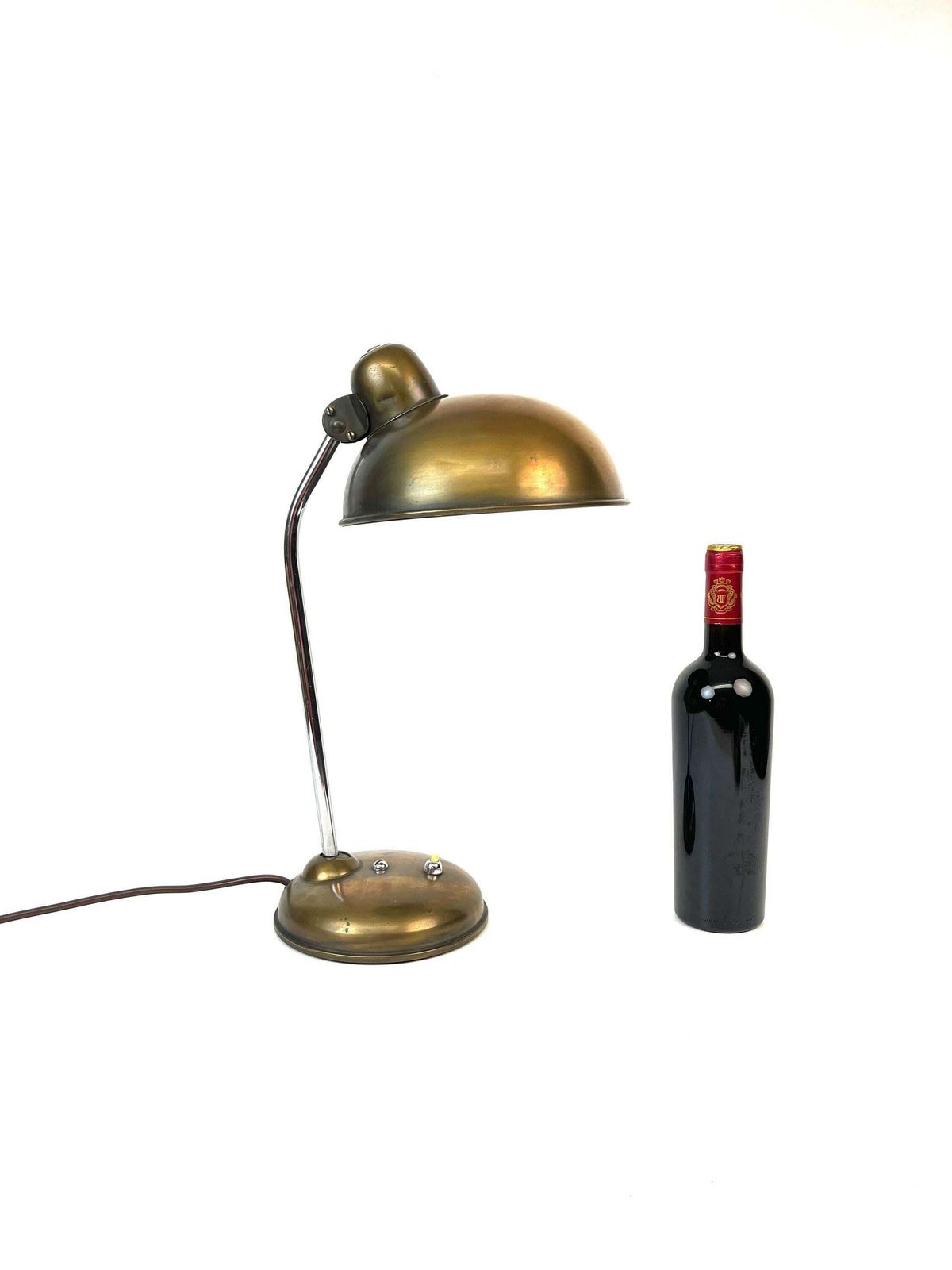 Rare Bauhaus Brass Desk Lamp Art Deco Office By Helo Germany photo Lighting