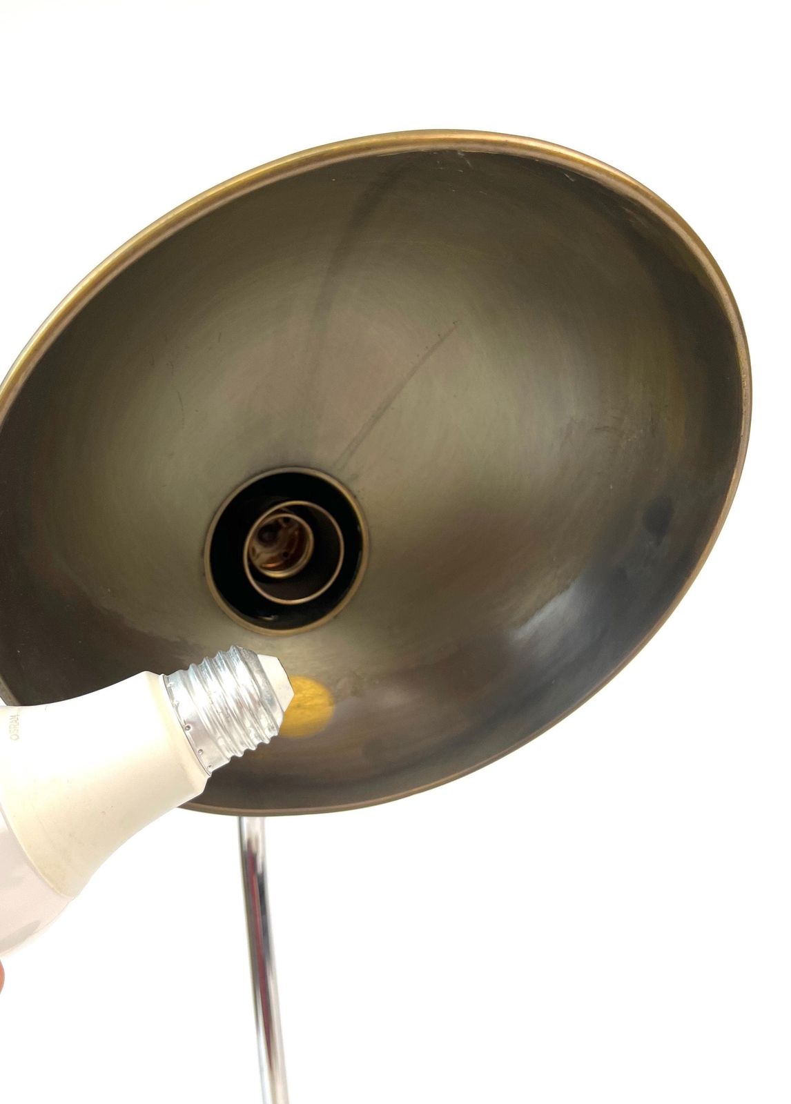 photo furniture Rare Bauhaus Brass Desk Lamp Art Deco Office By Helo Germany