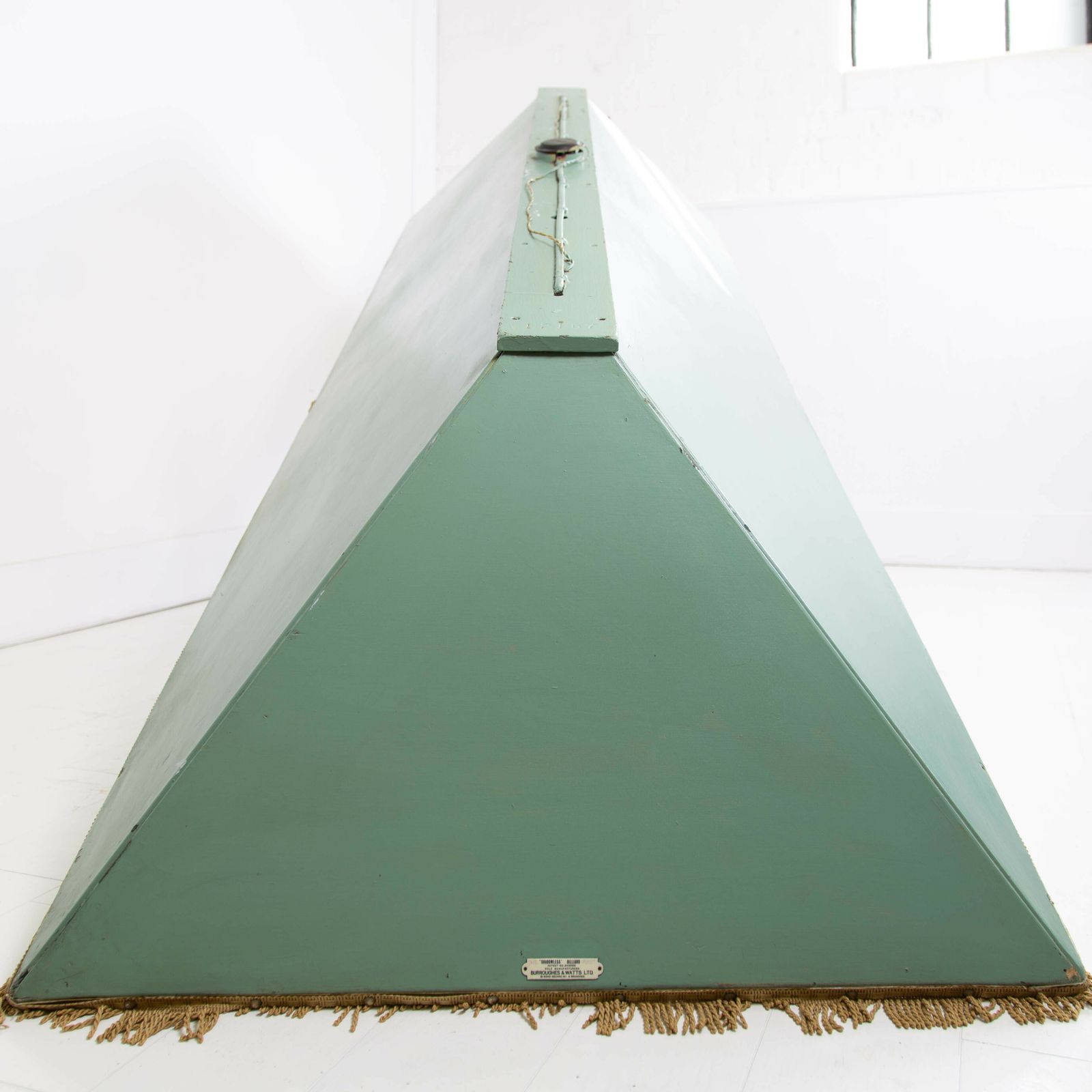 Large 1930s Snooker Table Canopy Light By Burroughes & Watts Ltd Of London photo vinterior