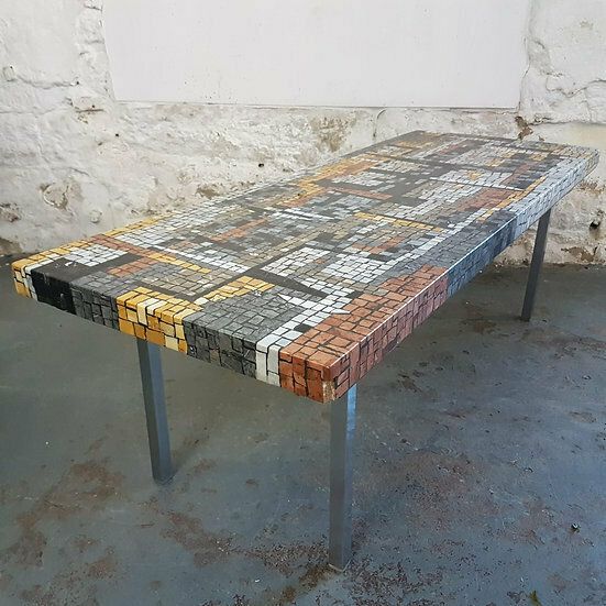 Large Terrazzo Coffee Table Circa 1960s photo furniture