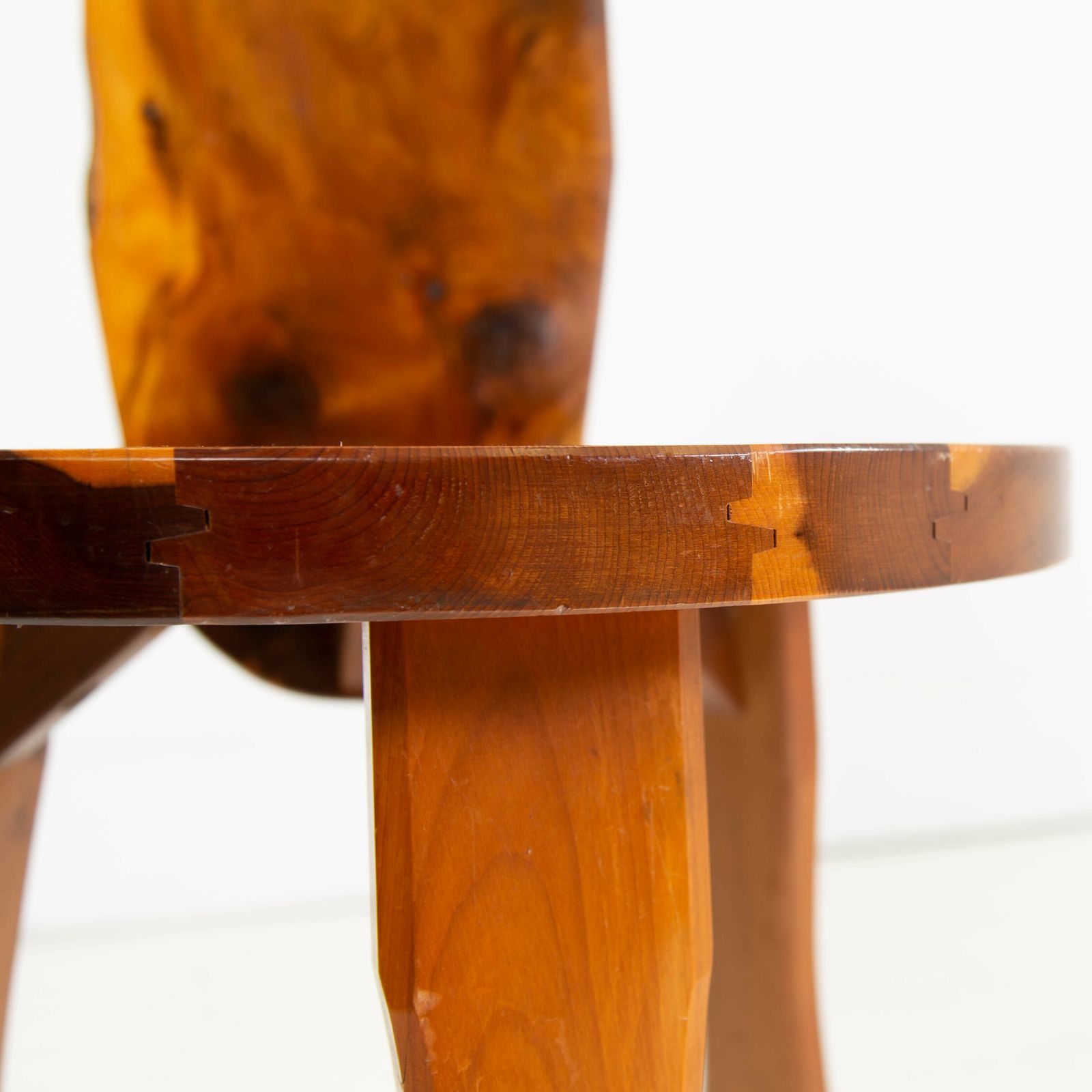 Pair Mid Century Yew 3 Legged Chairs Reynolds Of Ludlow photo buy