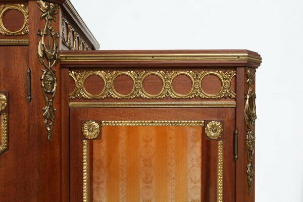 Louis XVI Display Cabinet In Marquetry With Light, France, 1850s photo 3857.0