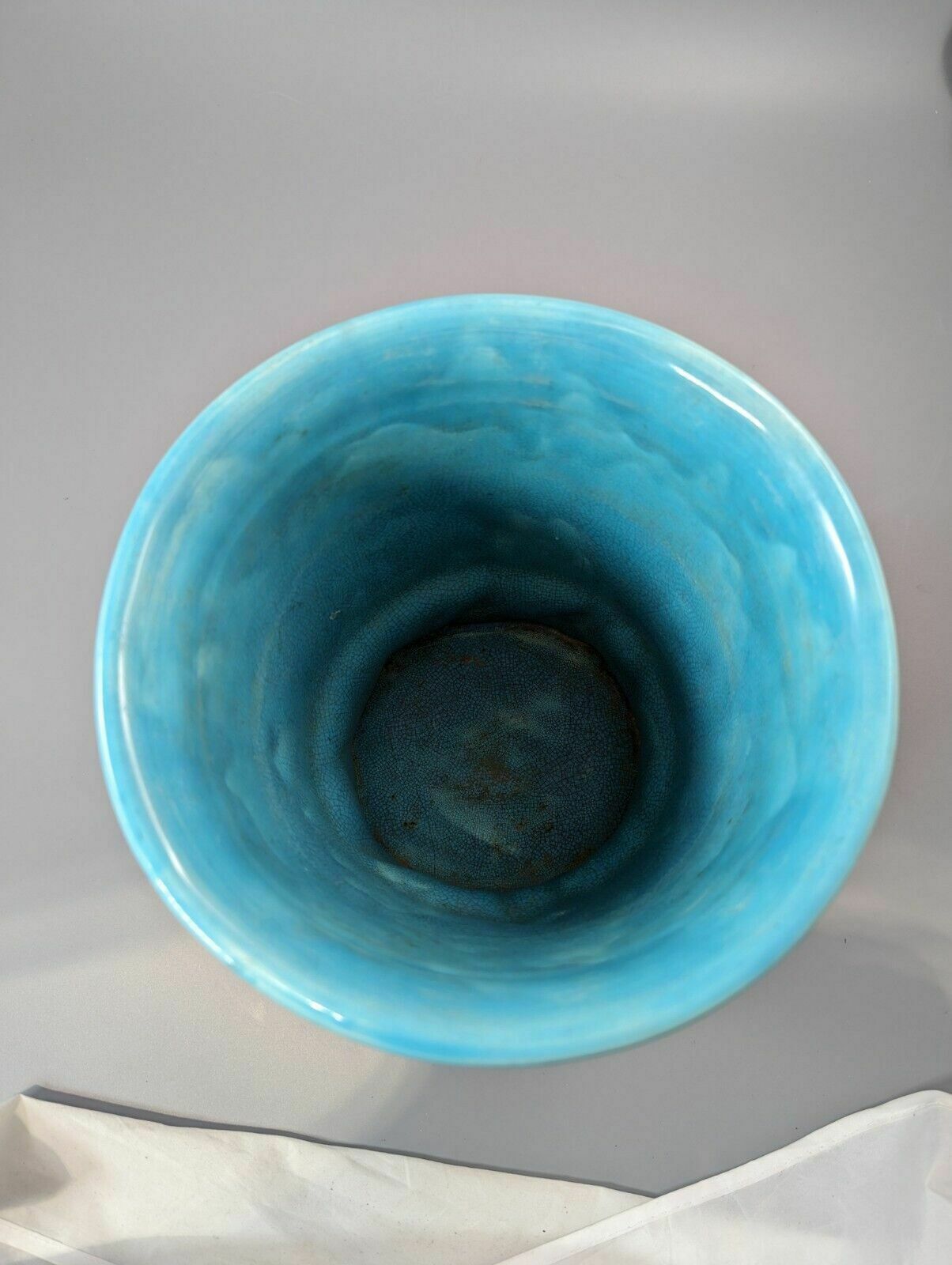 photo for sale Rare Majolica Jardiniere Planter By Royal Worcester, C. 1876
