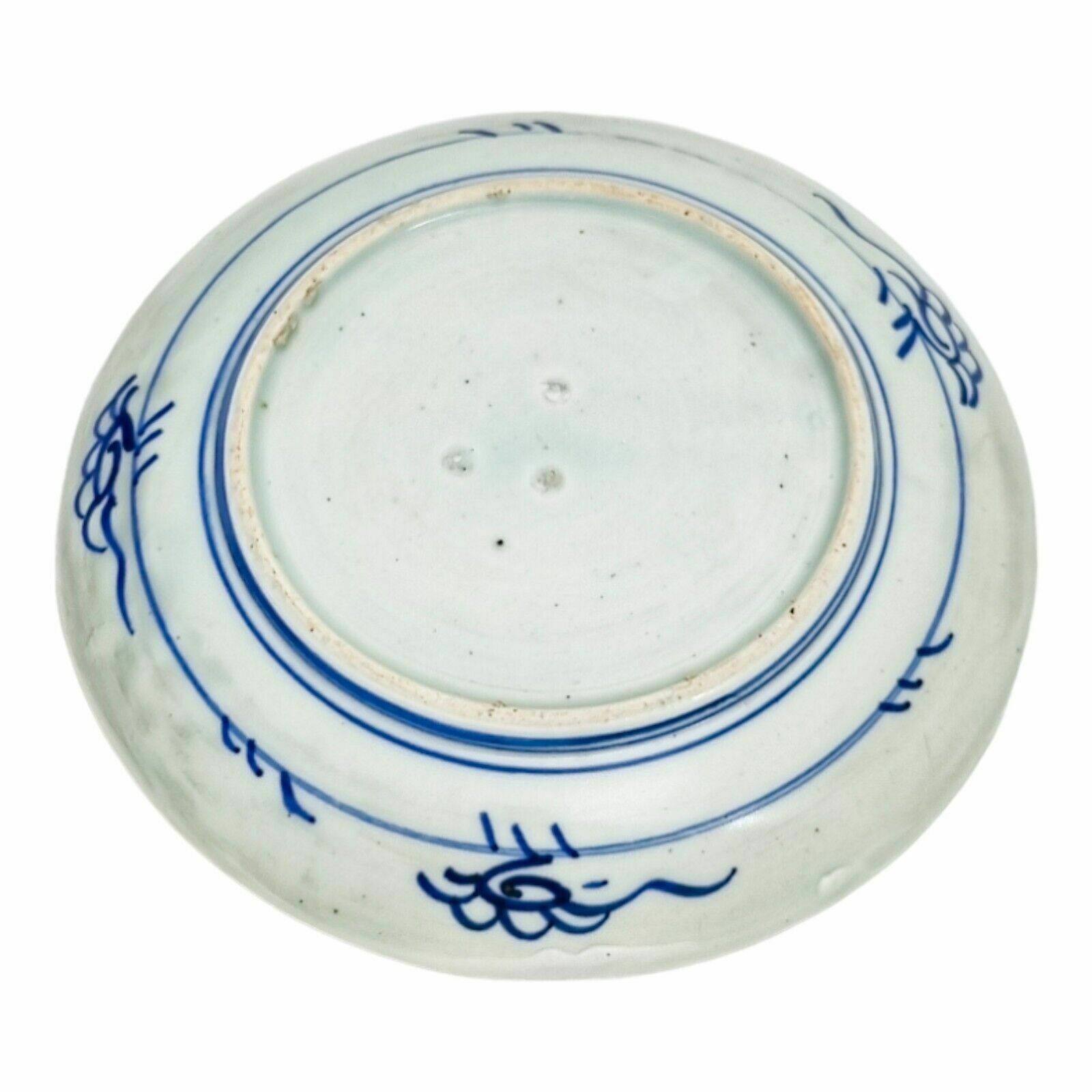 Antique Japanese Meiji Era Arita Blue And White Plate With Mountains And Trees photo furniture
