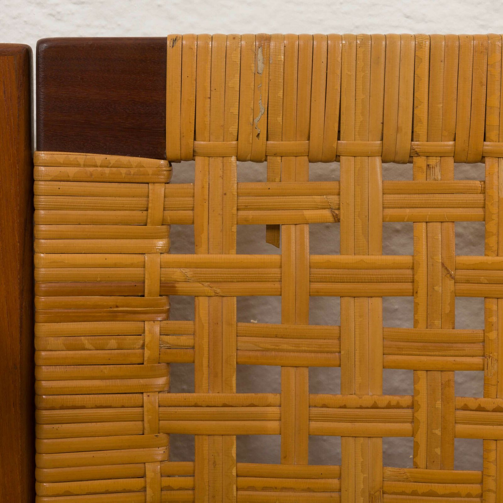 photo furniture Hans J. Wegner Double Bed In Teak And Cane For Getama, 1960s