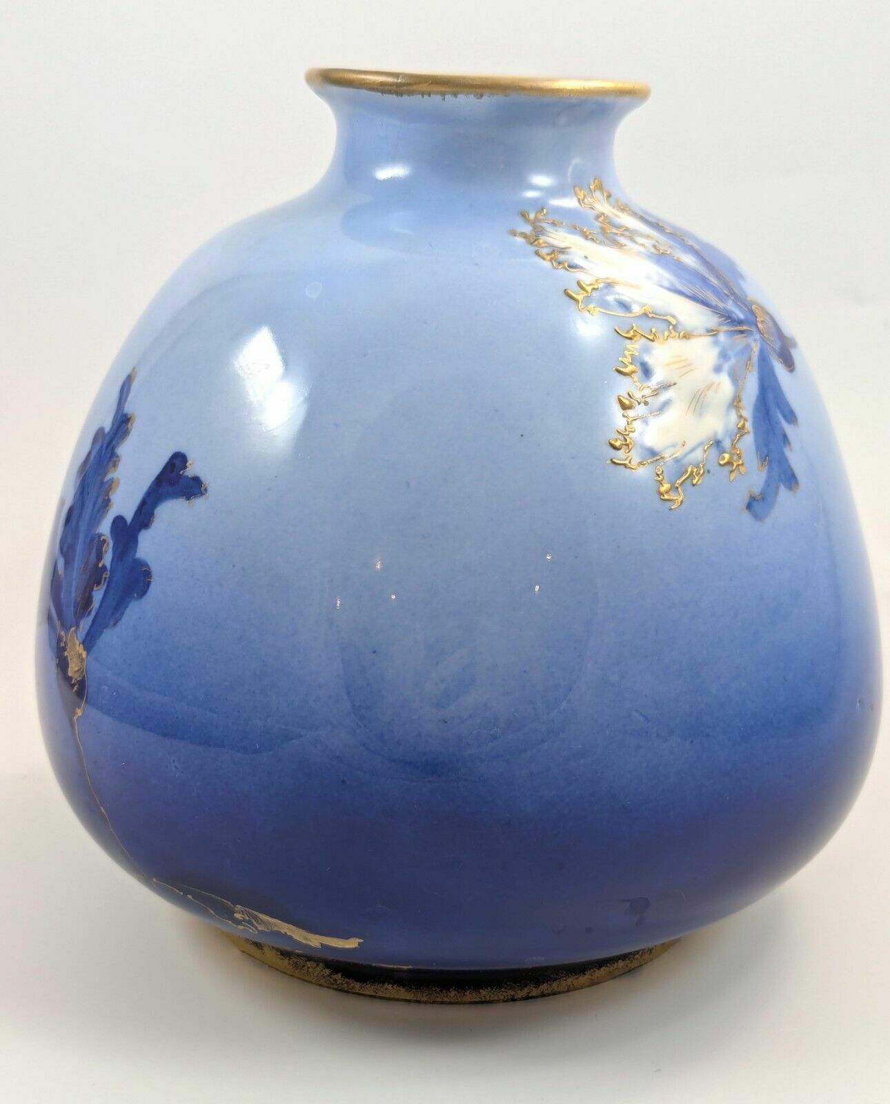 Antique Porcelain Blue Vase By Ernst Wahliss, Vienna, C. 1894 1900 photo Home Decor