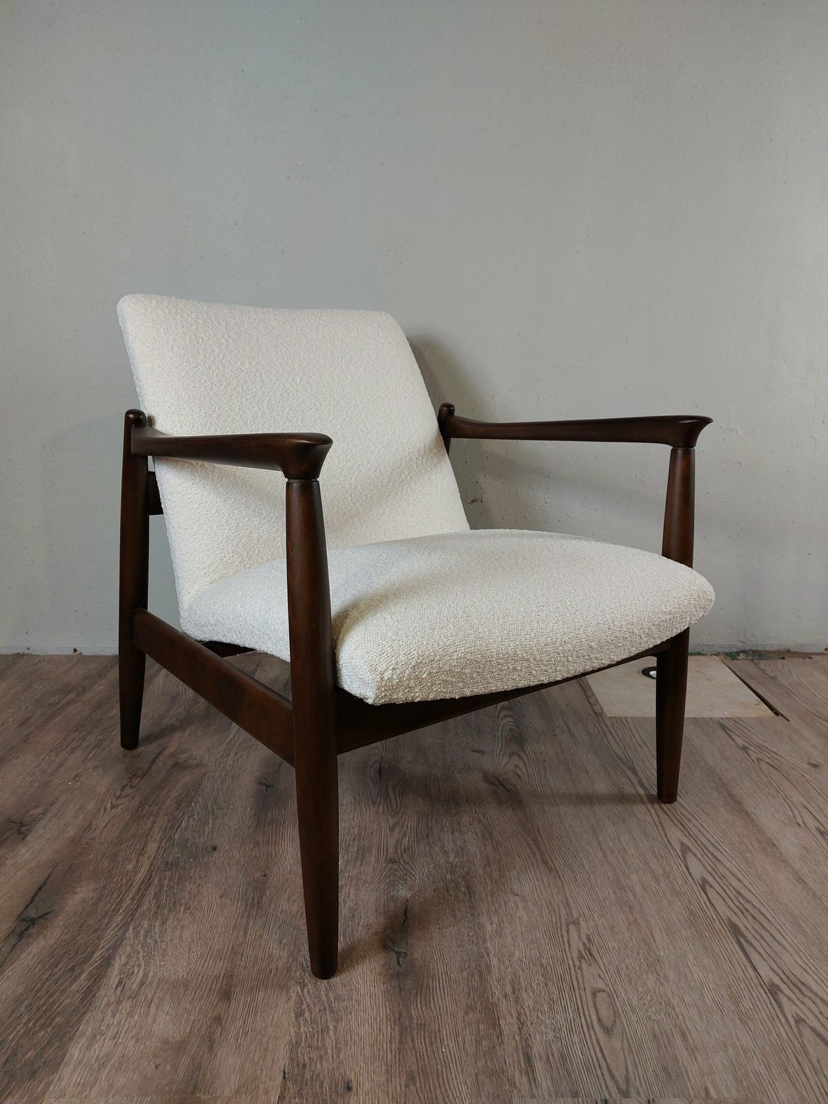 Vintage Lounger By Edmund Homa, Polish Mid Century 1960s photo vintage