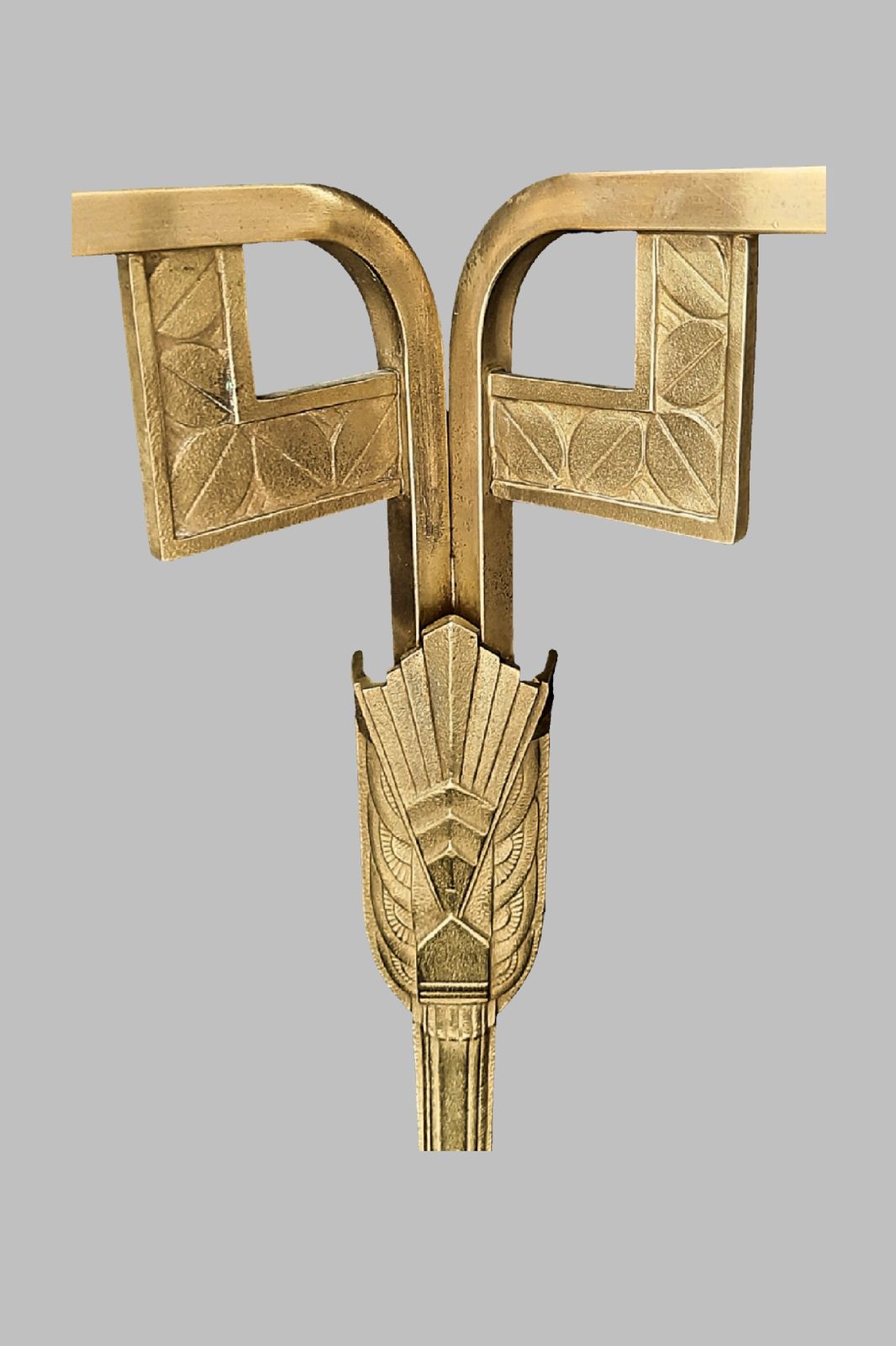 Art Deco Large Wall Sconce Stunning Geometric Design France C 1930s photo 480.0