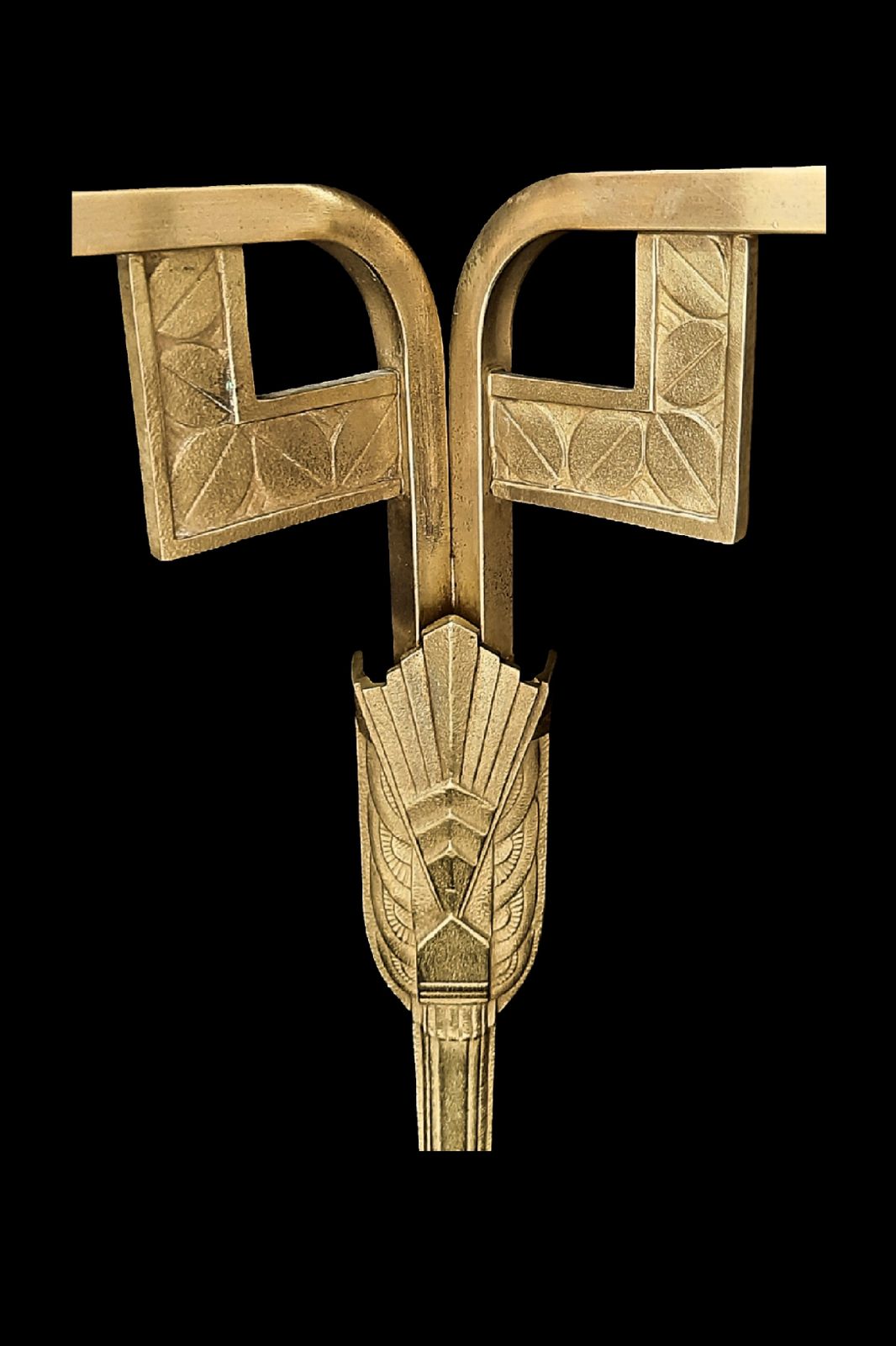 Lighting Art Deco Large Wall Sconce Stunning Geometric Design France C 1930s photo