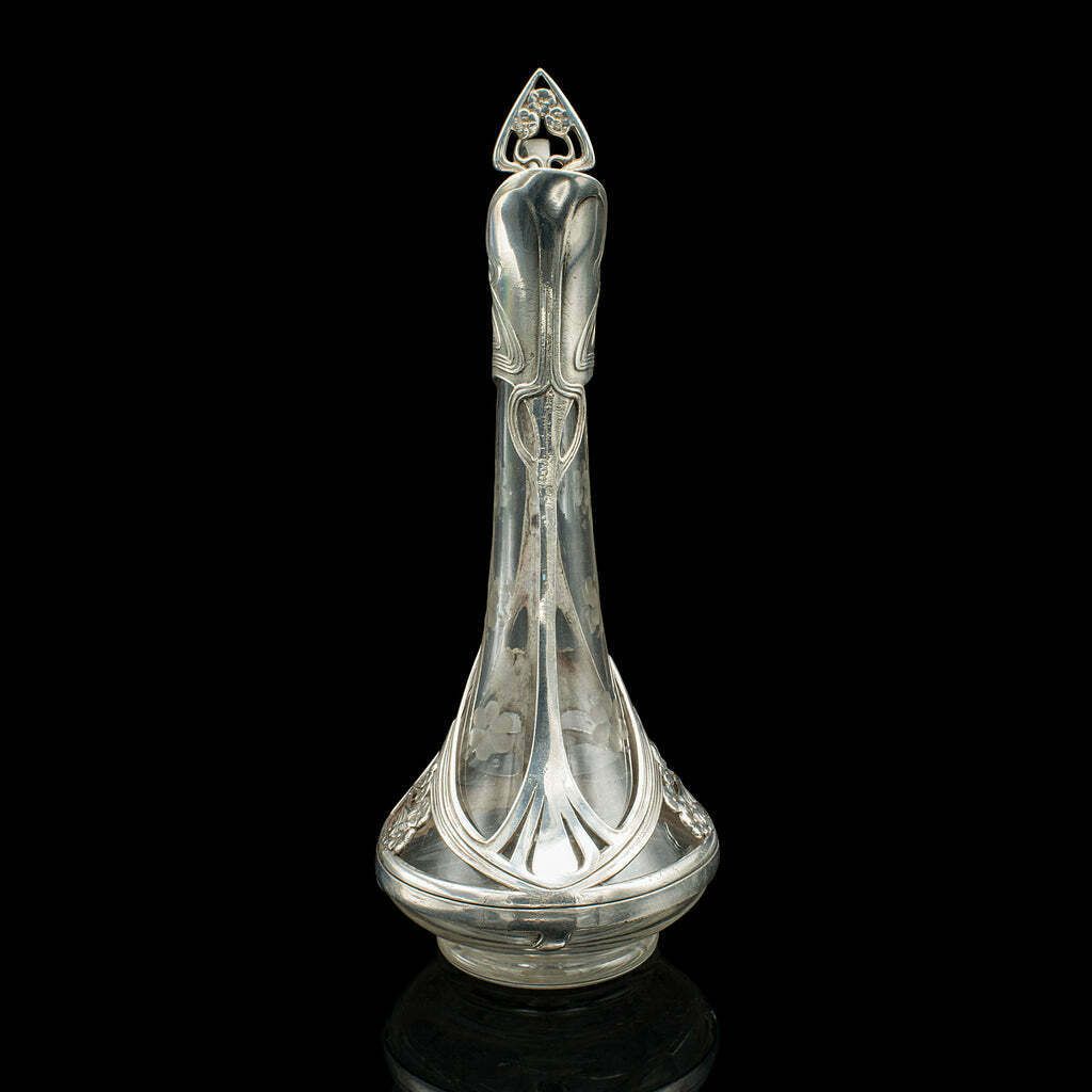 Antique Art Nouveau Decanter, German, Decorative, Spirit Ewer, Victorian, C.1900 photo 945.0