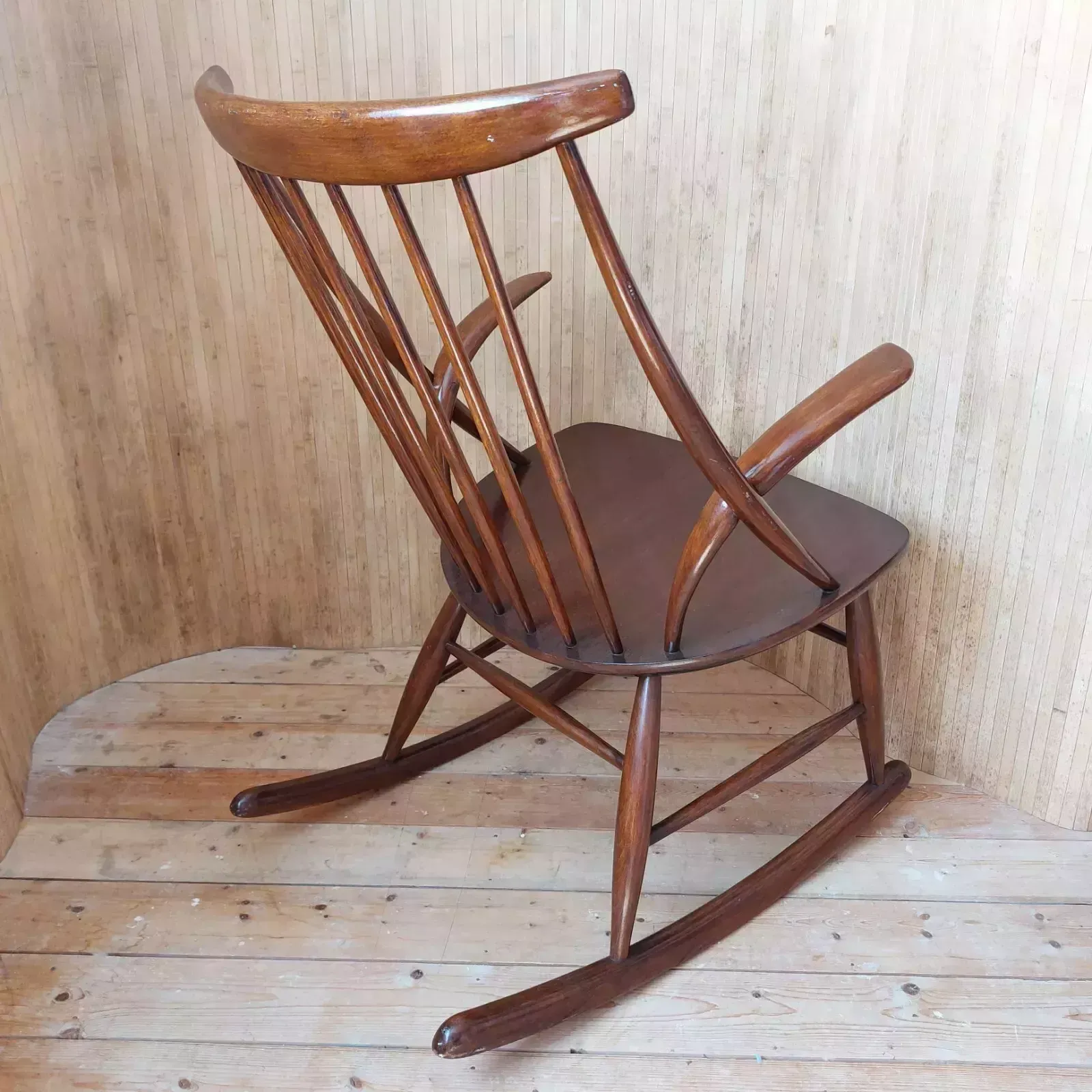 photo for sale Fab Vintage Mid Century Danish Iw3 Rocking Chair Illum Wikkelso Niels Eillerson