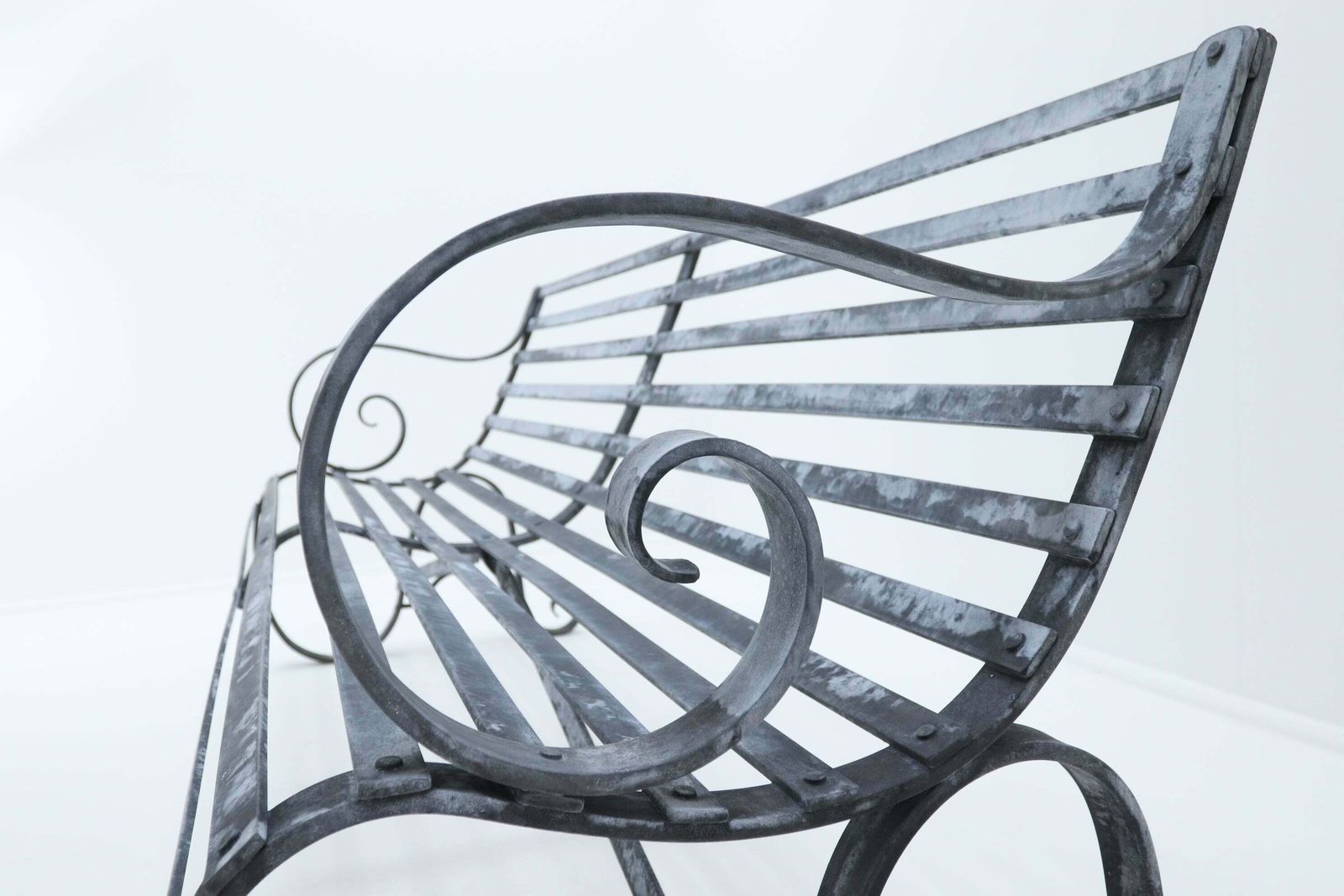 'The Duncombe' Blacksmith Made Garden Bench photo vinterior