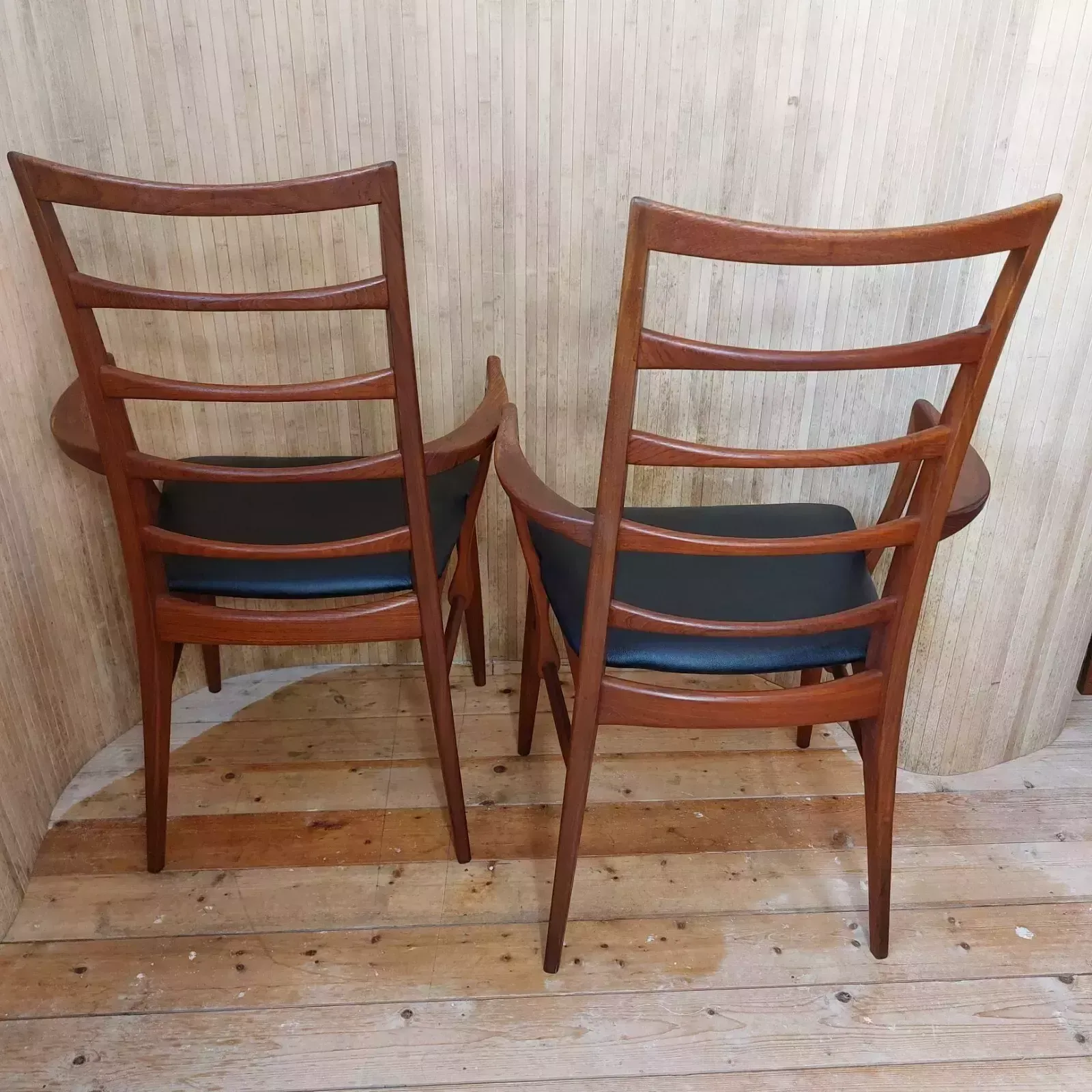 photo buy Fab Mid Century Danish 1960s Niels Koefoed Hornslet Lis Teak Chairs  2 Available