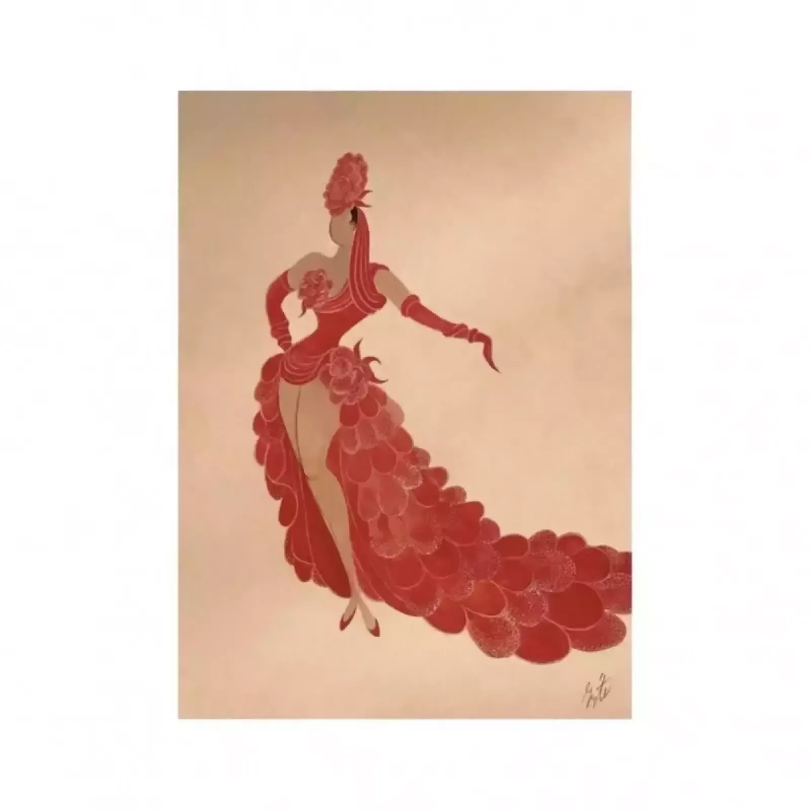 Drawing From The Series Stage Costumes Erte photo furniture