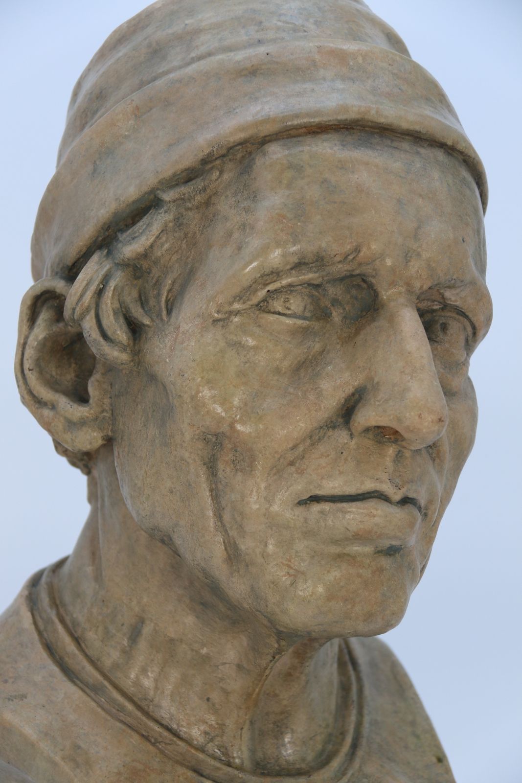 Home Decor A Large 19th Century Simulated Stone Plaster Bust Of A Medieval Man photo