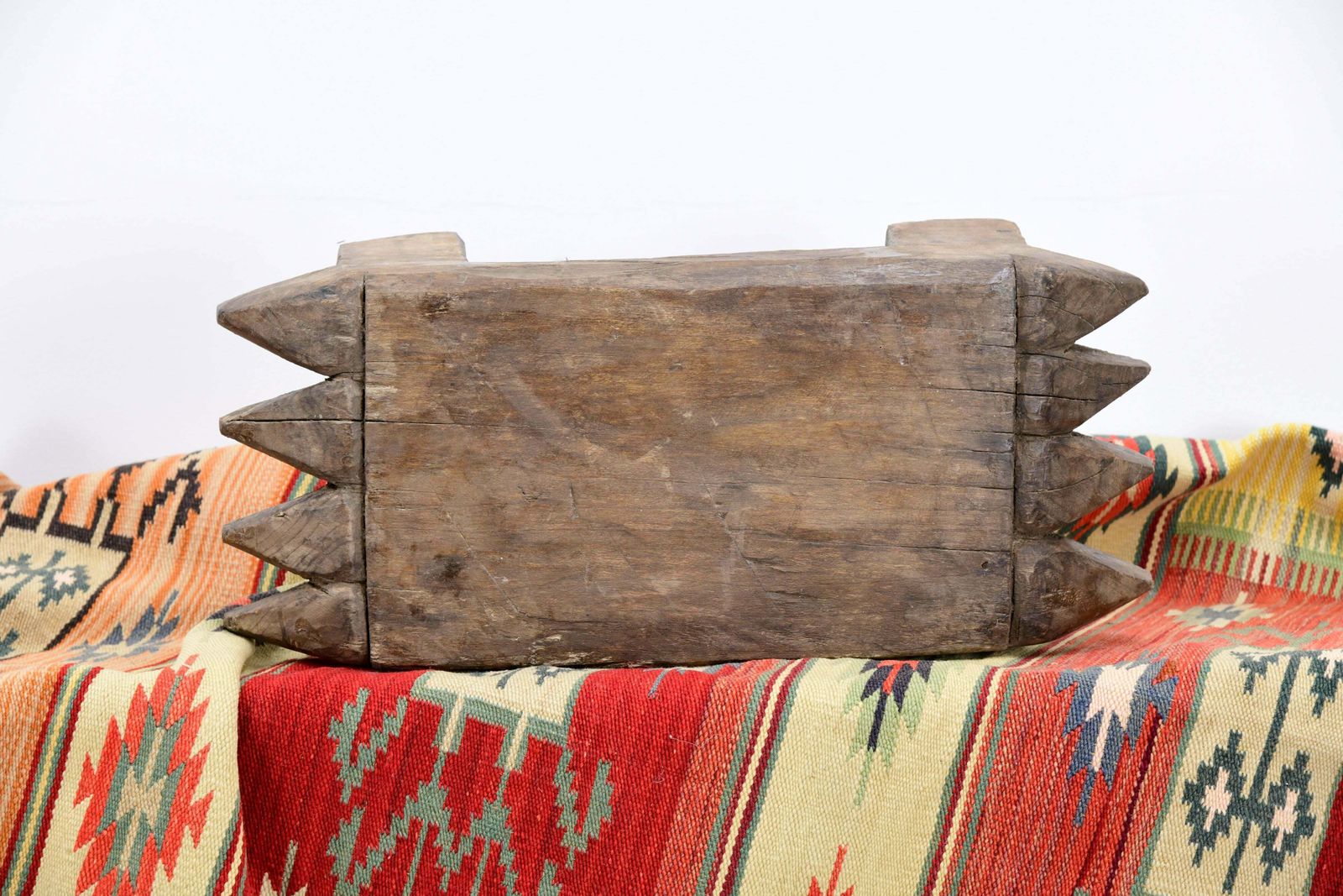 Carved Wooden Bajot From Nagaland Late 19th Century (1)