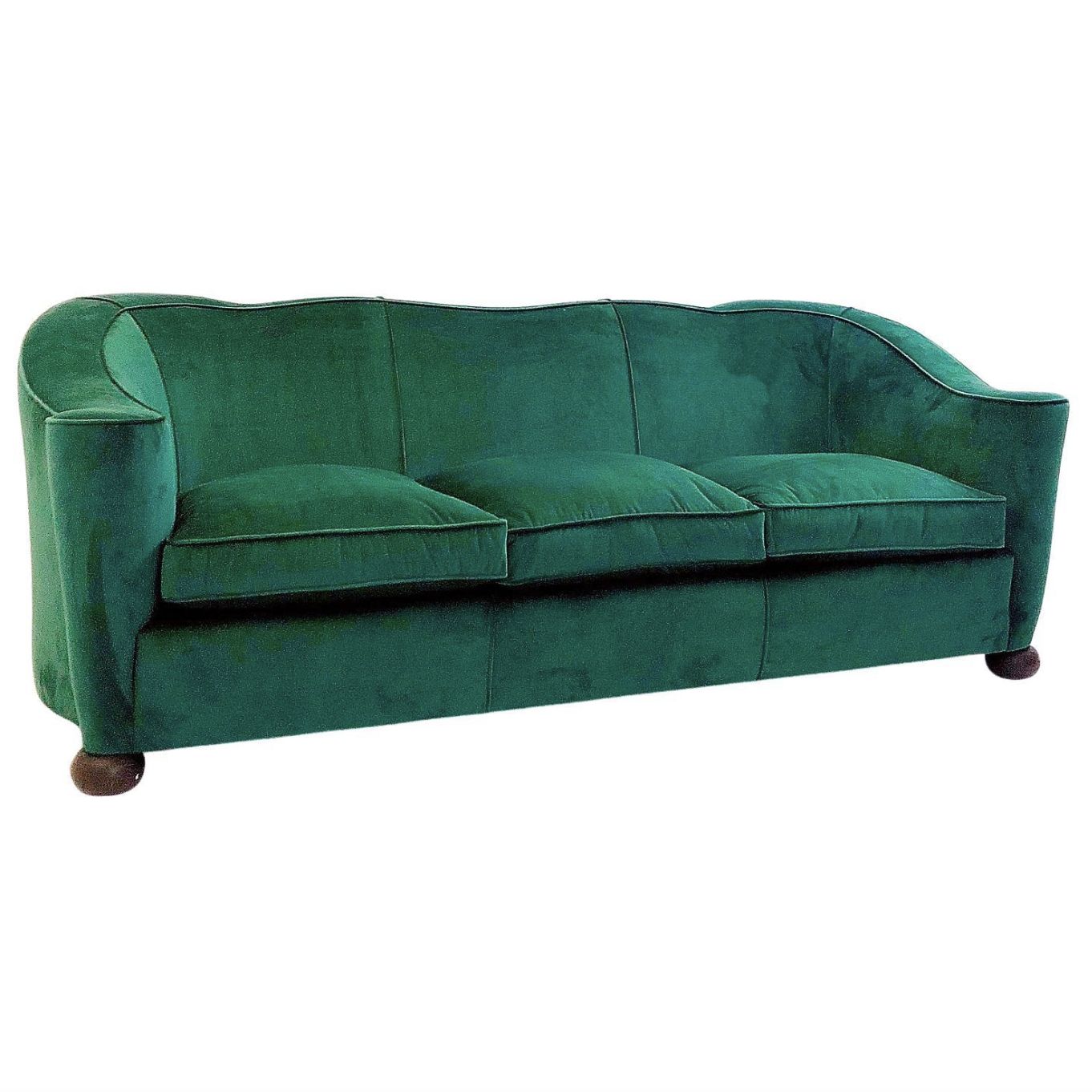 Sofa Three Seat By Jules Leleu, France 1940’s – New Upholstery