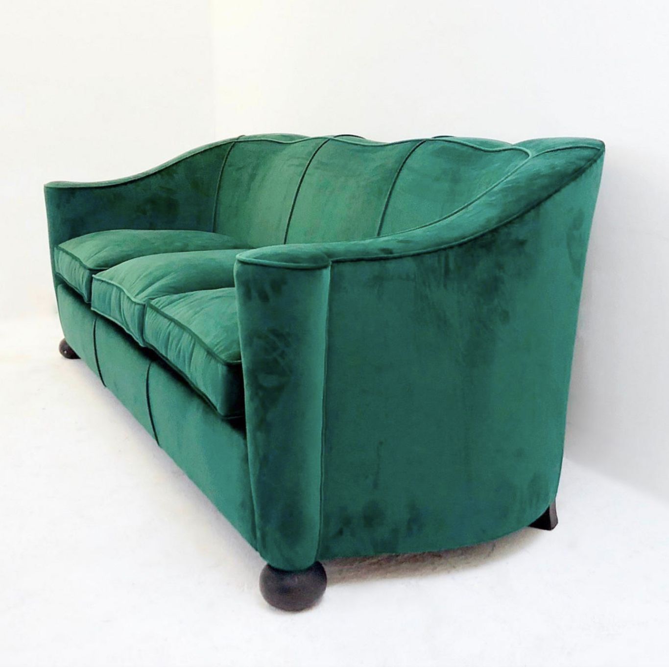 Sofa Three Seat By Jules Leleu, France 1940’s – New Upholstery photo furniture