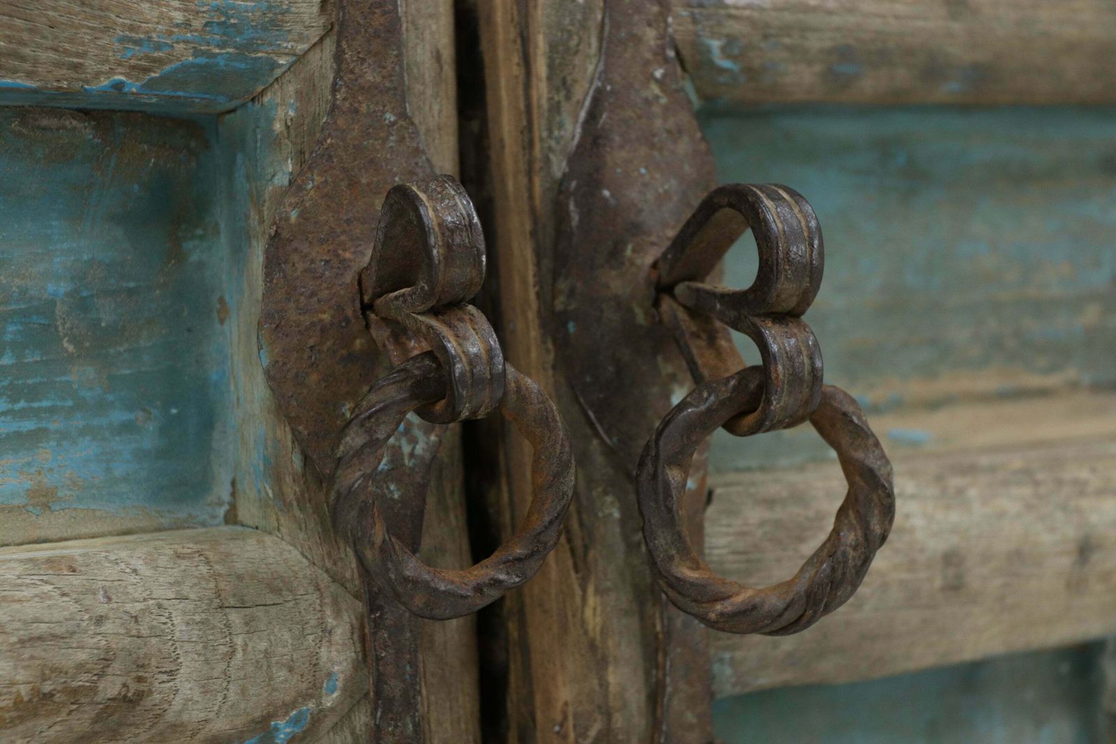 19th Century Blue Painted Traditional Screen Door photo Home Fixtures