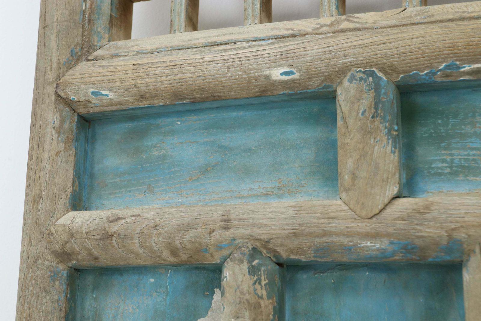 19th Century Blue Painted Traditional Screen Door photo vintage
