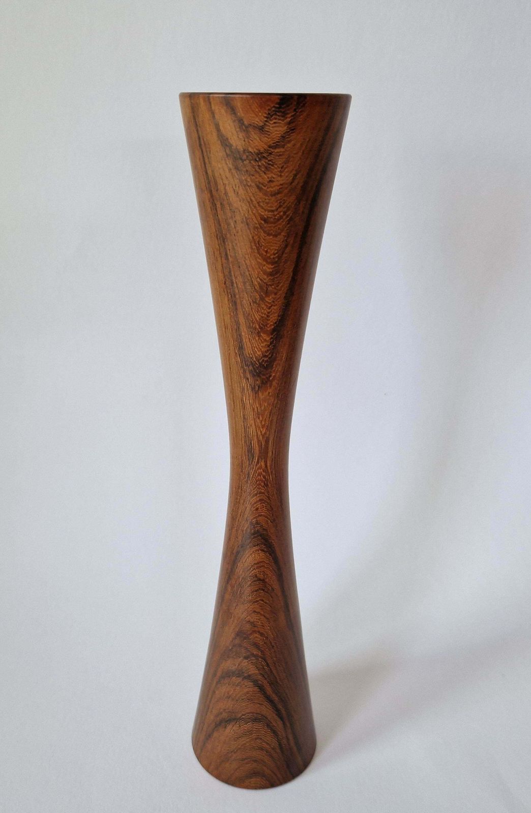 Midcentury Rare Rosewood Candleholder Casa Finland, Brazil, 1970s photo vintage
