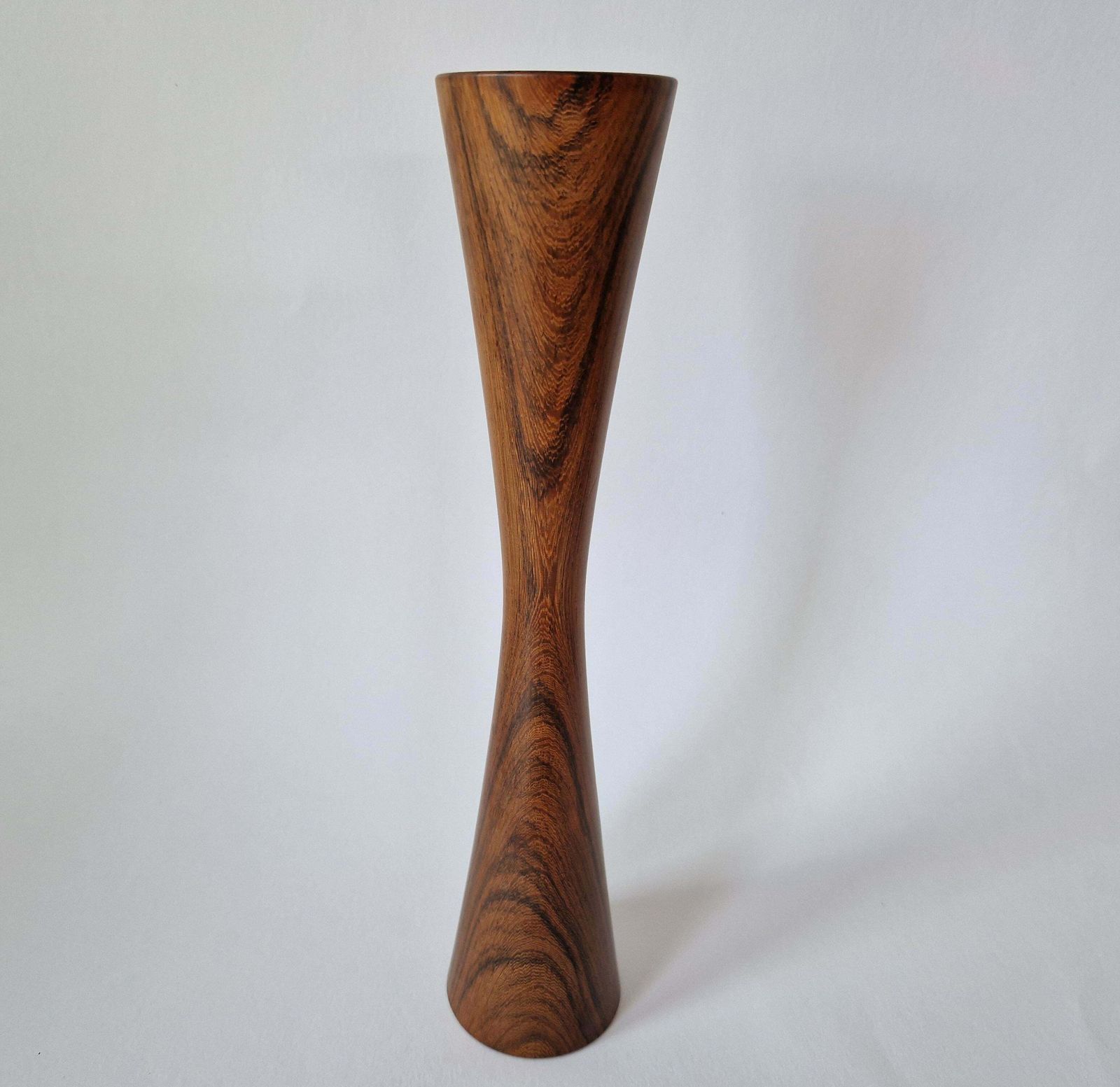photo for sale Midcentury Rare Rosewood Candleholder Casa Finland, Brazil, 1970s