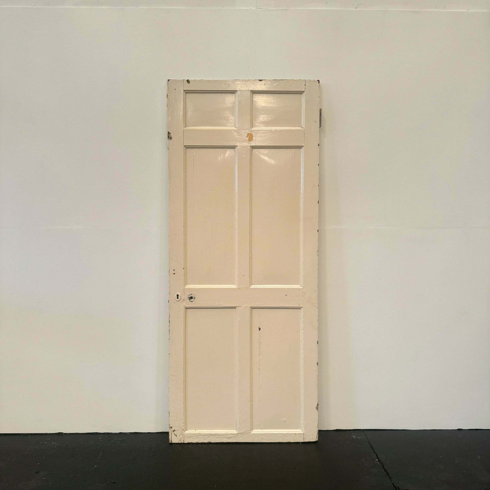 Georgian Solid Pine Panelled Door   205cm X 85.5cm photo Home Fixtures
