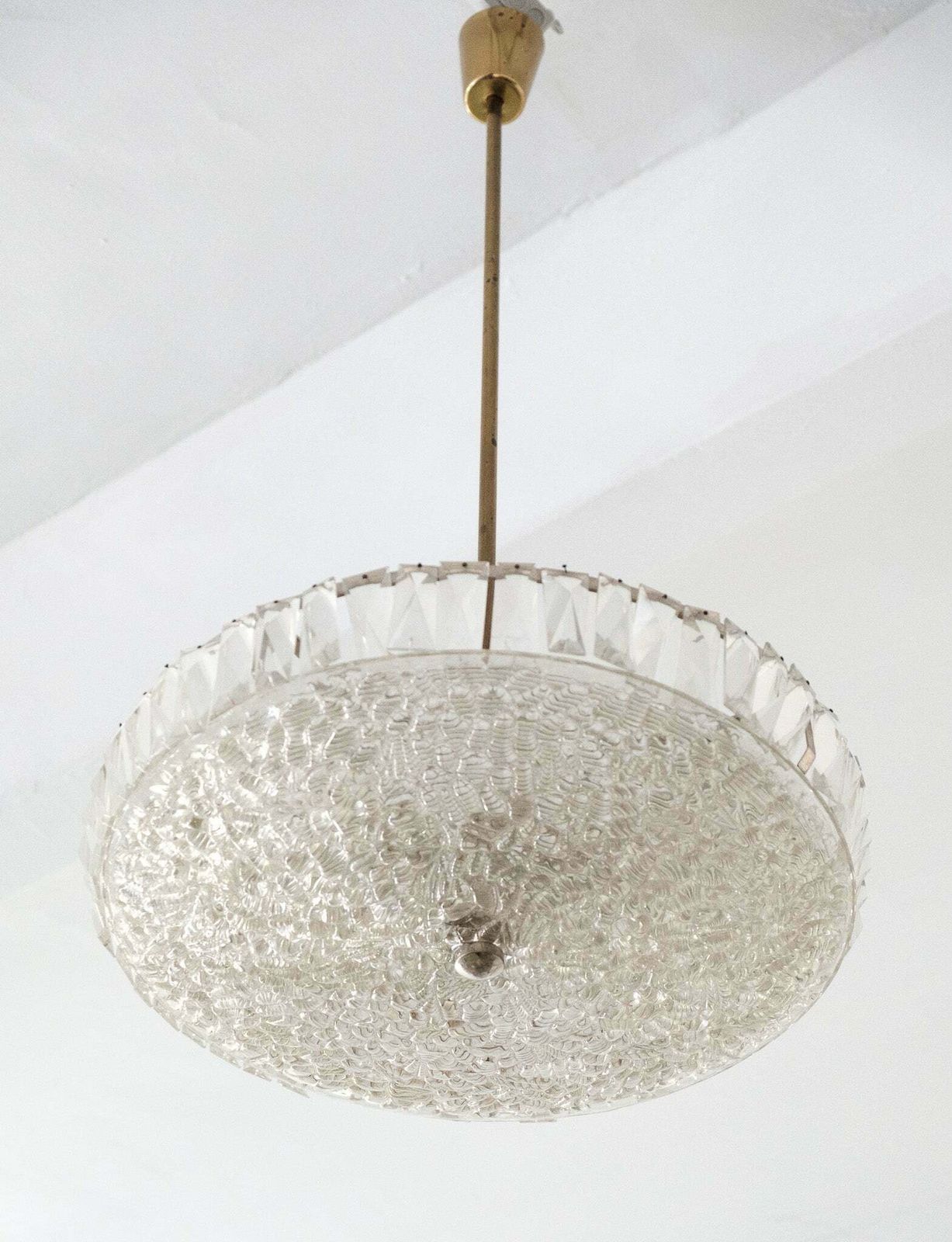 Mid Century Hanglamp Van Bakalowits & Söhne, Oostenrijk, Ca. Jaren 1950