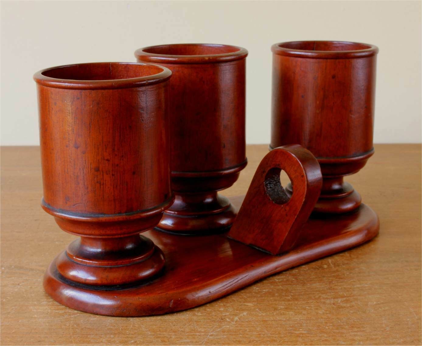 Cigar Shop Server Stand. Wooden Gentleman's Club Butler's Serving Tray. photo vinterior