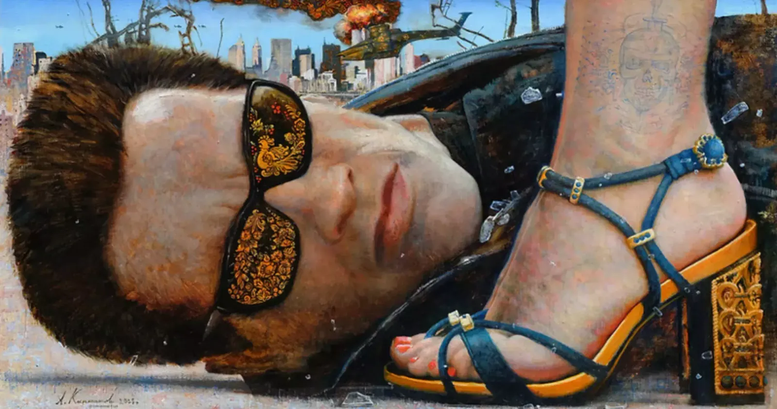 Giclée Print On Canvas, Fallen, 2023, By Kartashov Andrey, Russia, 21st Century. 1 Of 250 Limited Prints. photo for sale