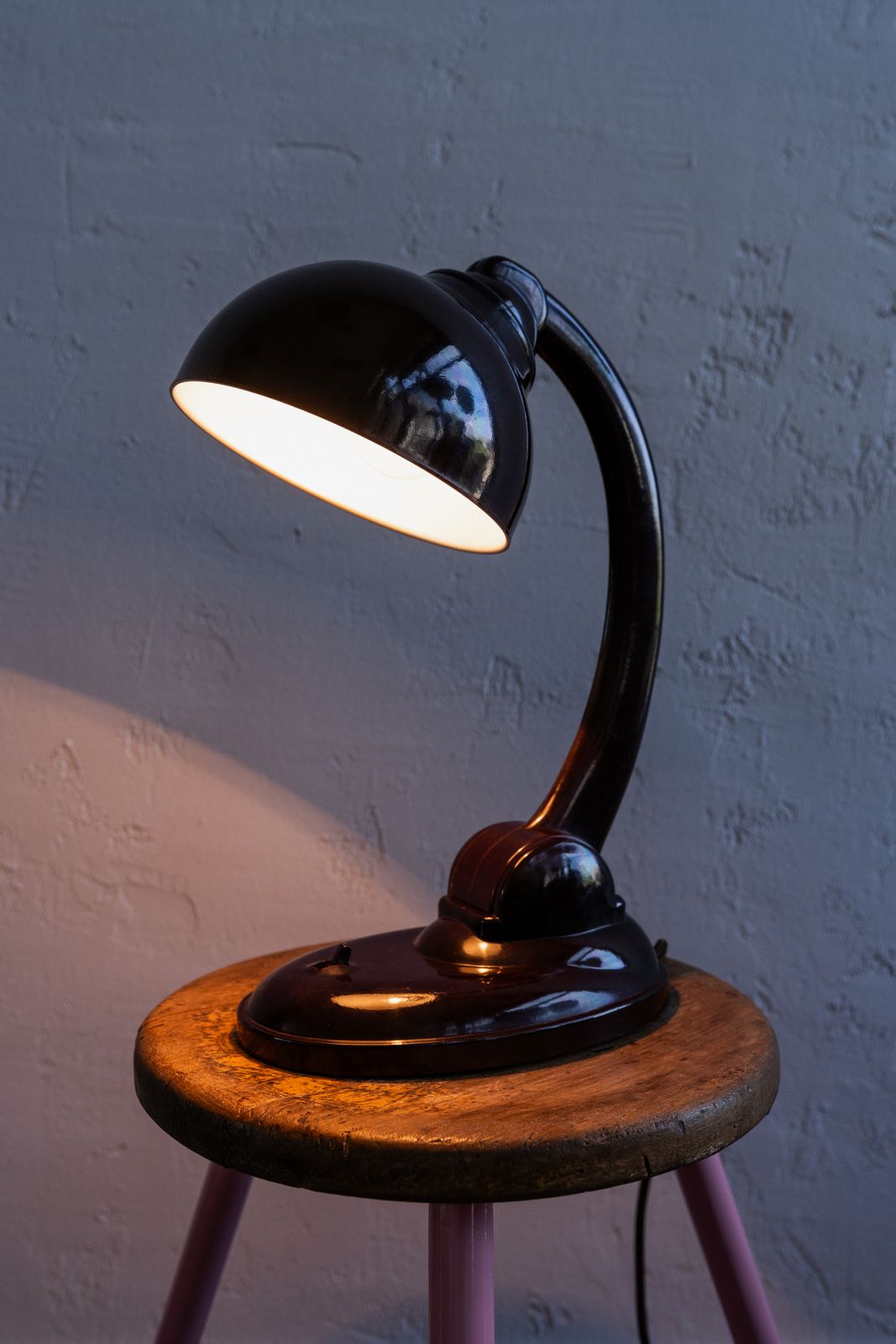 Art Deco Bakelite Desk Lamp Futurit 202 By Gummon Bratislava, Slovakia, 1930s photo vinterior