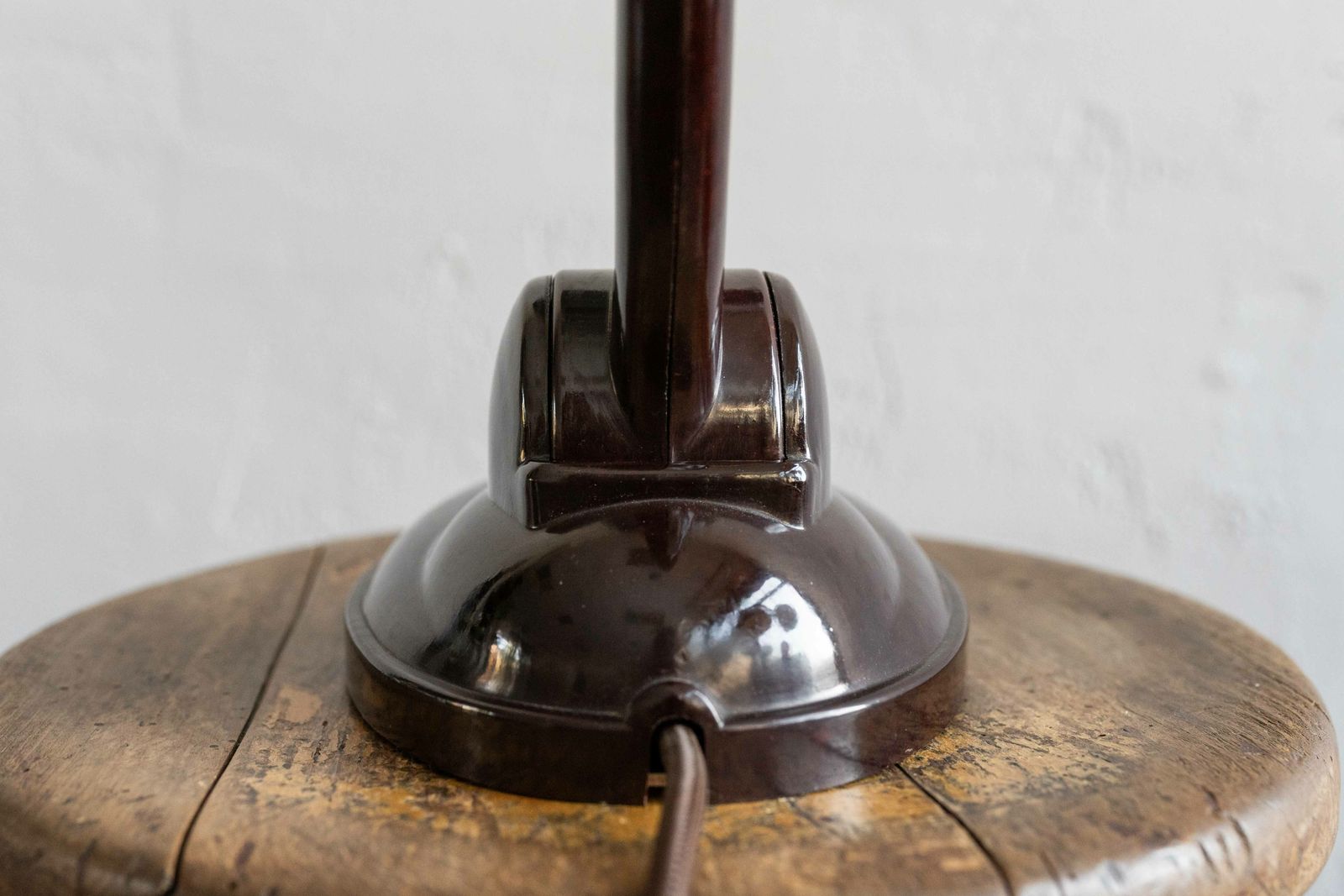 Art Deco Bakelite Desk Lamp Futurit 202 By Gummon Bratislava, Slovakia, 1930s photo vintage