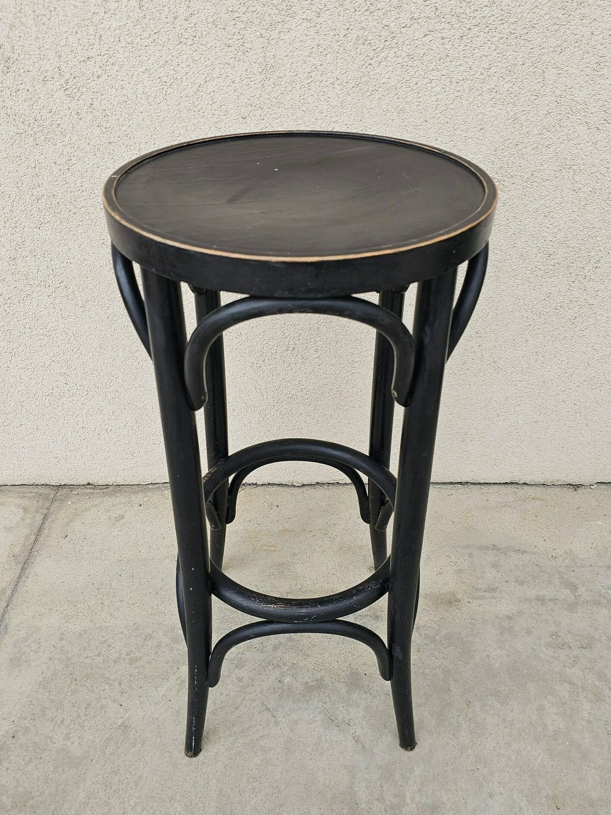 photo furniture Set Of 3 Vintage Bar Stools Done In Beech Benrwood By Mundus // Made In Yugoslavia In 1970s