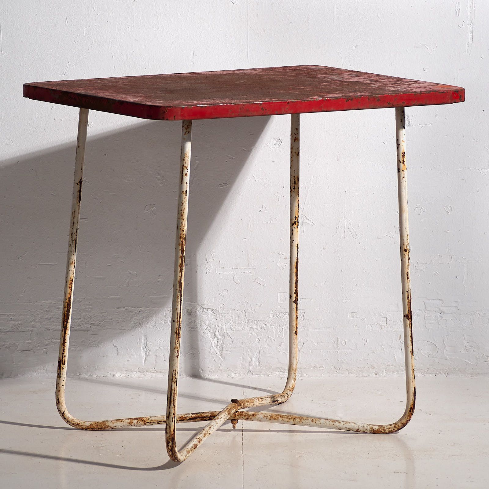 Antique Garden Table Red (C.1920) #19