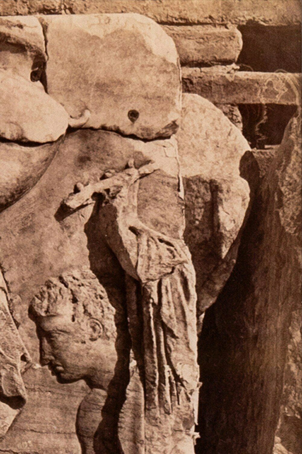 Konstantinos Athanasiou, Parthenon North Frieze, Albumen Print, C. 1880 photo Art