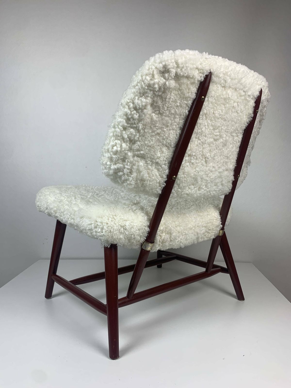2018.0 Scandinavian Swedish Midcentury Lounge Chair By Alf Svenson, Model Teve, 1950s photo