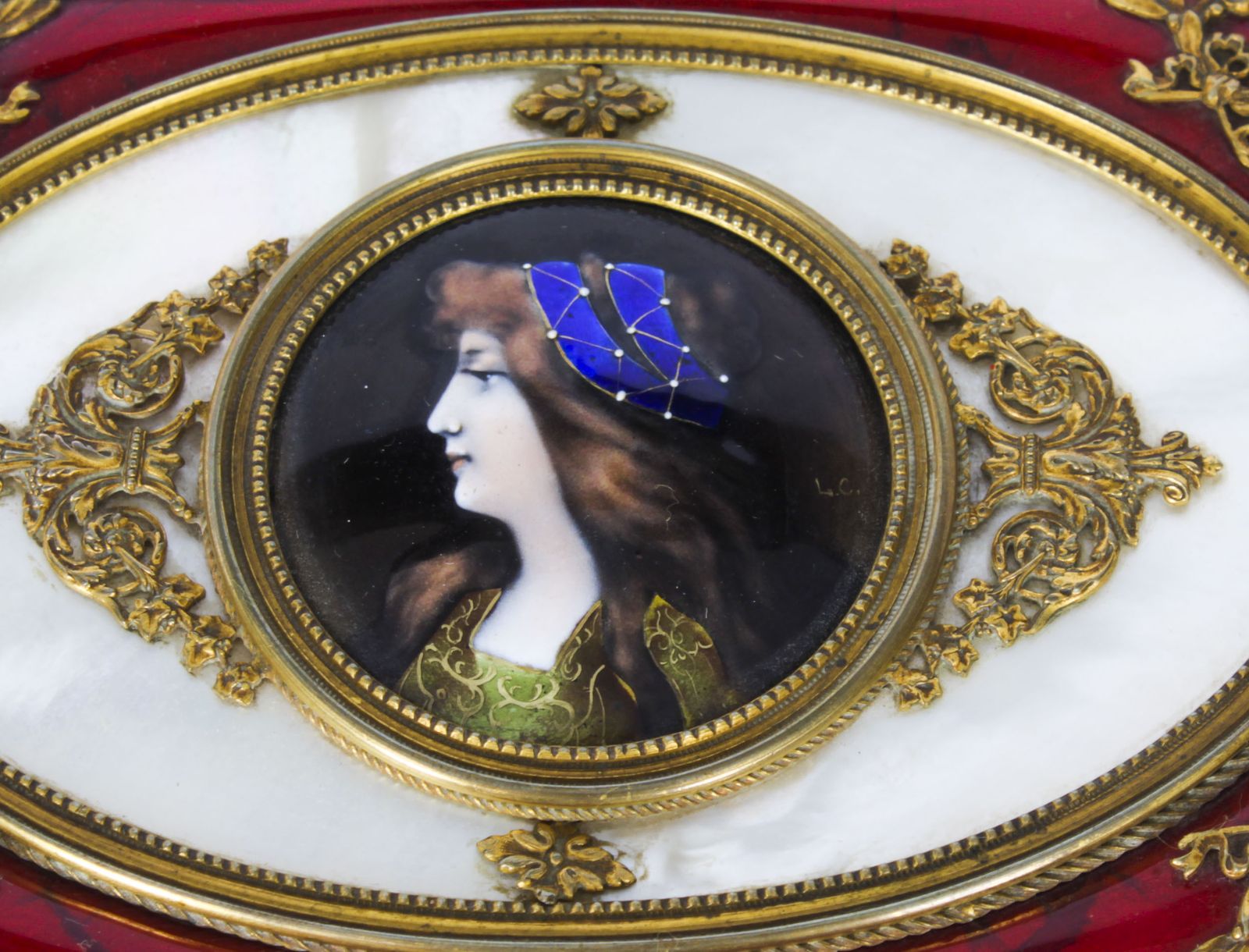 photo for sale Antique Gilt Bronze Jewellery Casket  C.1870 19th Century
