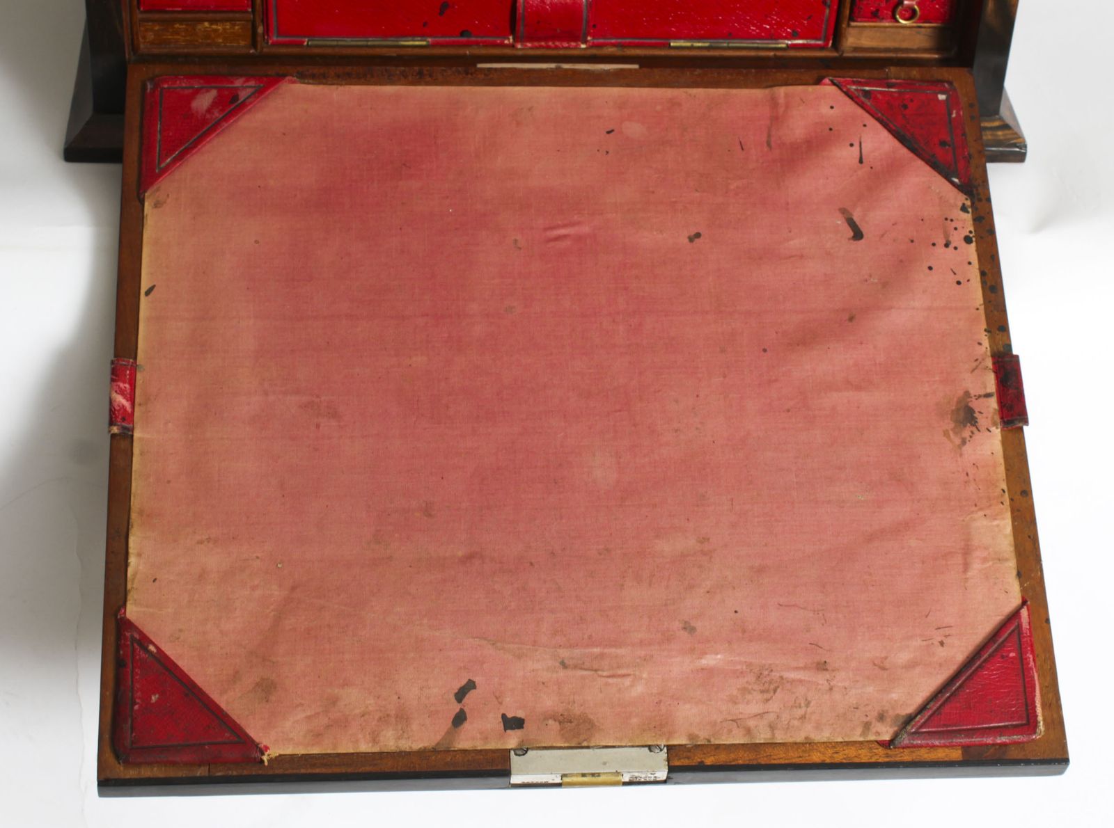 photo for sale Antique Coromandel Writing Cabinet By Houghton And Gunn Dated 1878