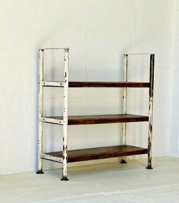 Industrial Wall Unit In Metal And Spruce photo furniture