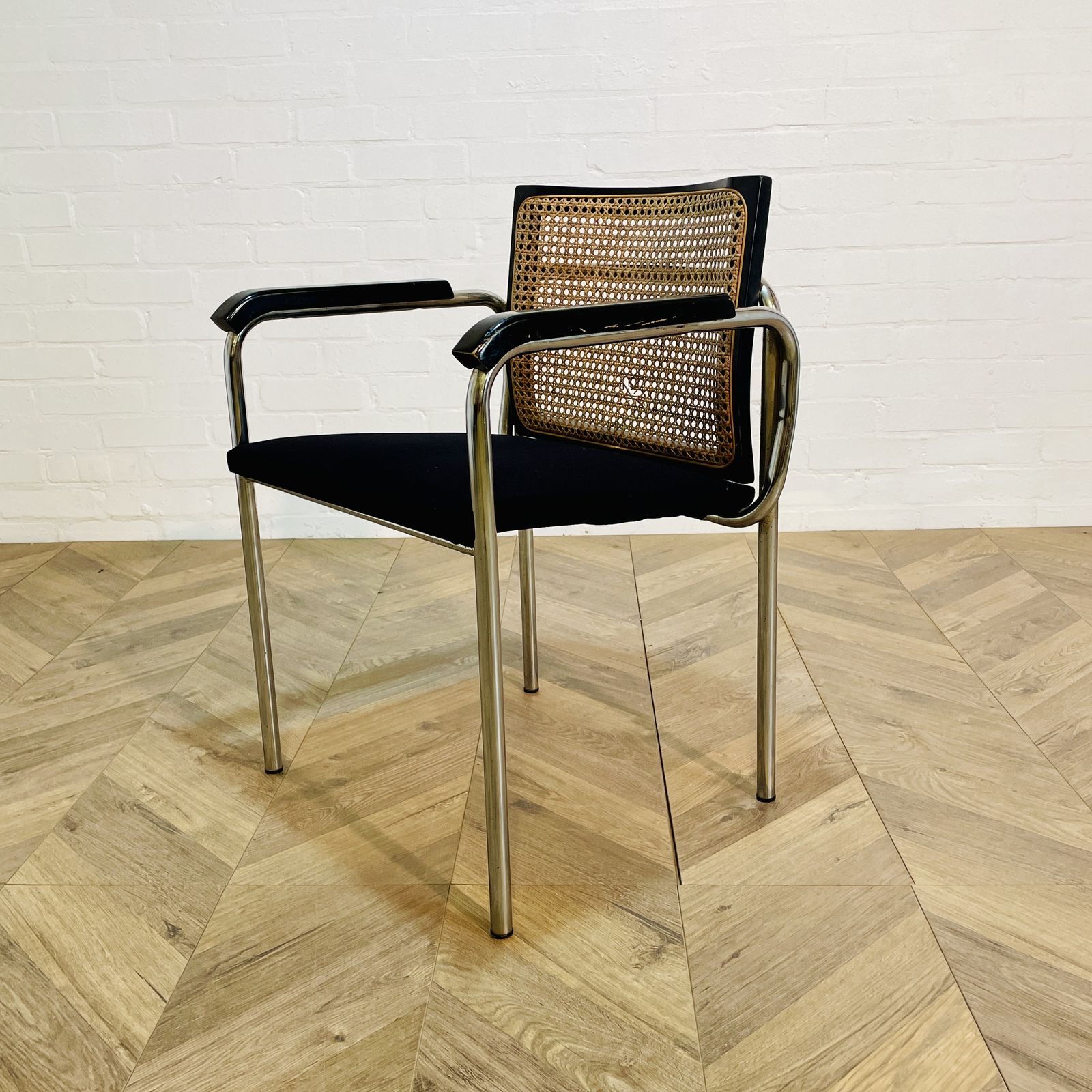 325.0 Mid Century Modern Chrome Chair After Marcel Breuer photo