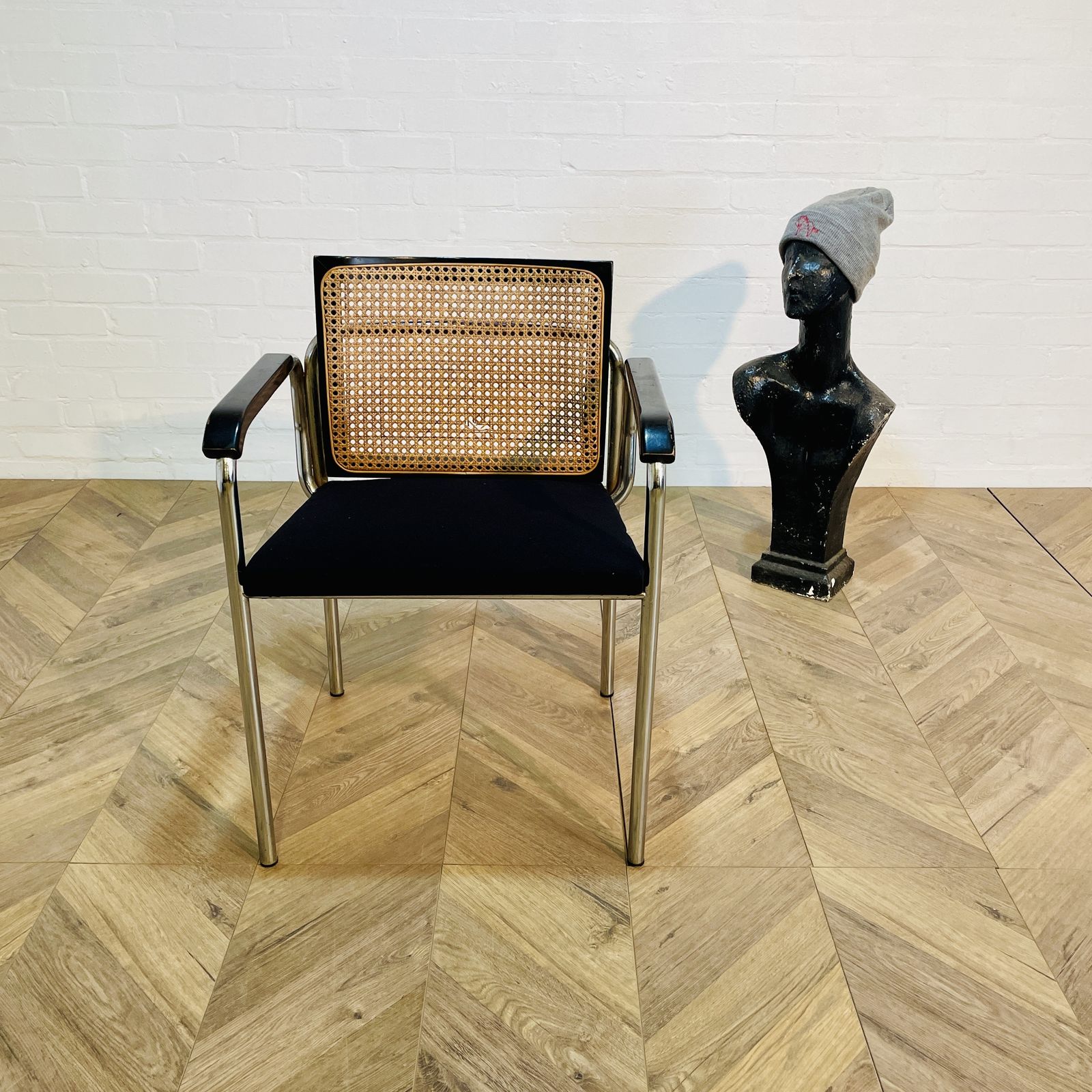 Mid Century Modern Chrome Chair After Marcel Breuer