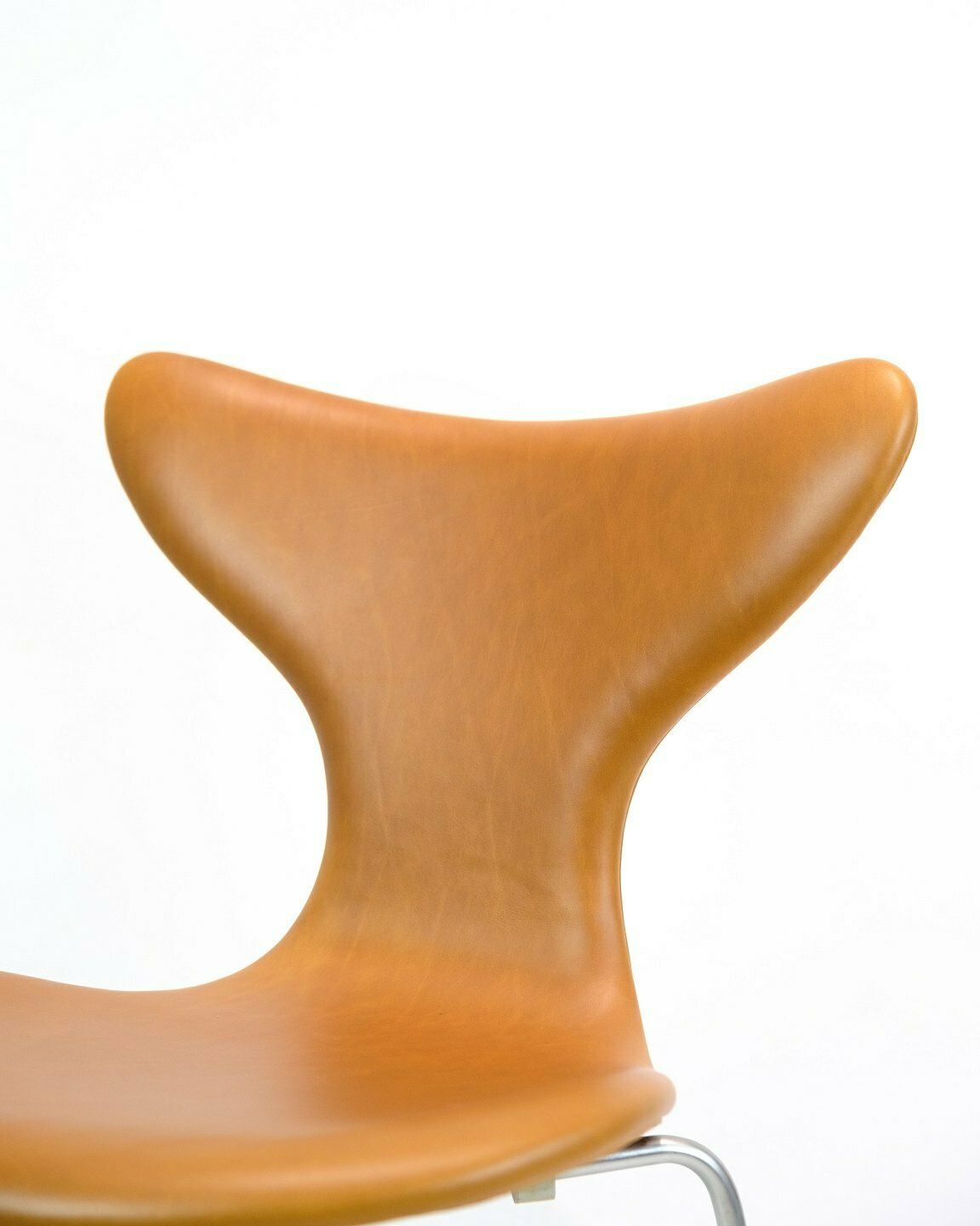 Set Of 4 Dining Chairs Lily/Seagull Model 3108 In Cognac Elegance Leather By Arne Jacobsen For Fritz Hansen From 1970s photo 3640.0