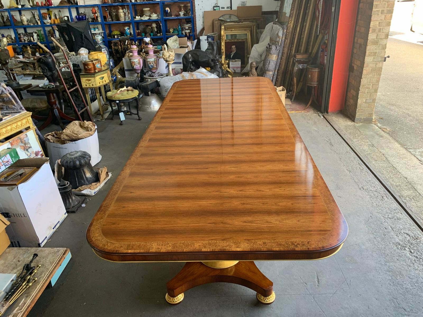 Unbelievable, 25ft, Rosewood Inlaid Royal Dining Table, Dated 1860’s photo buy
